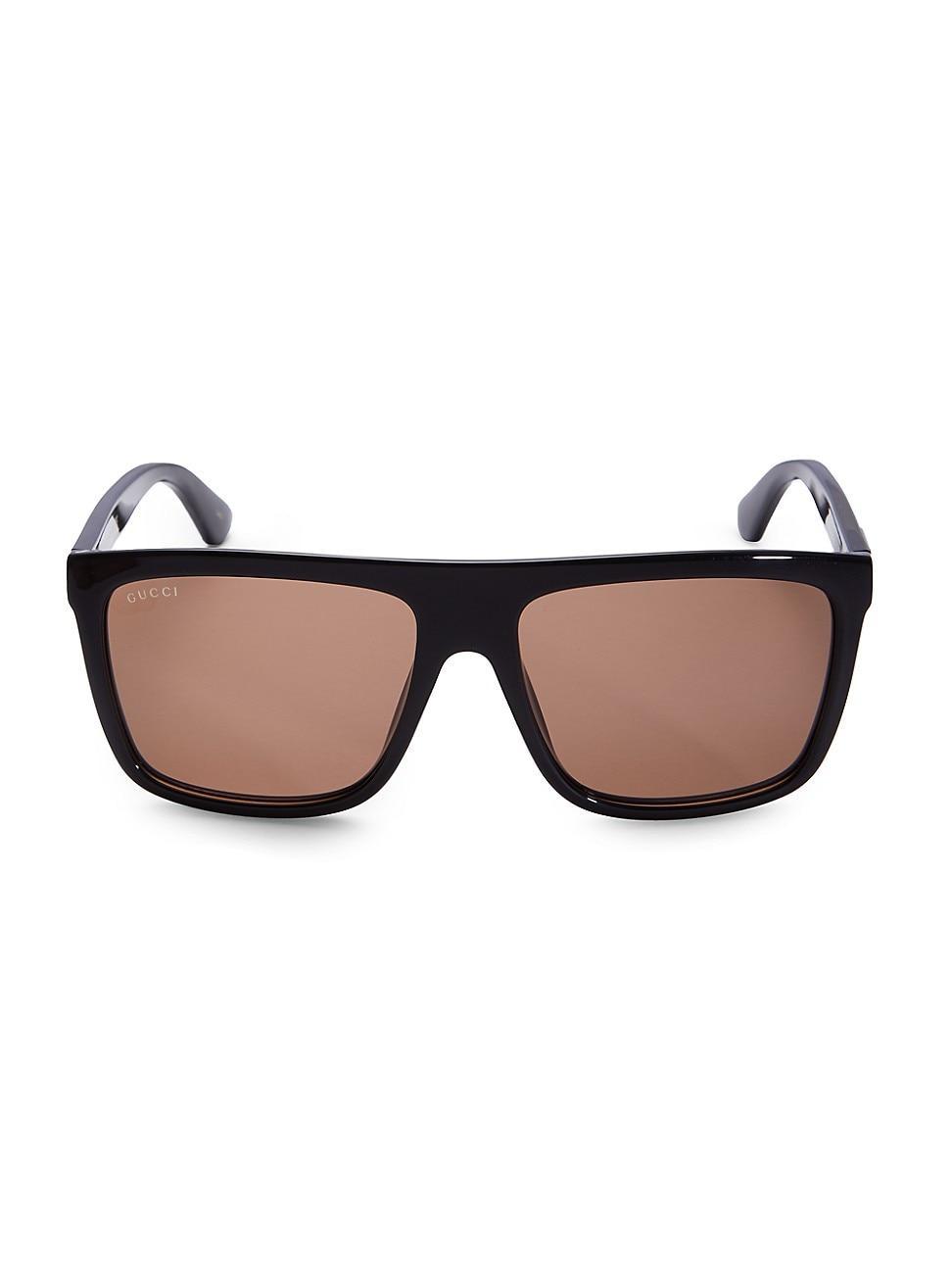 Mens Web Square Flat-Top Injection Sunglasses Product Image