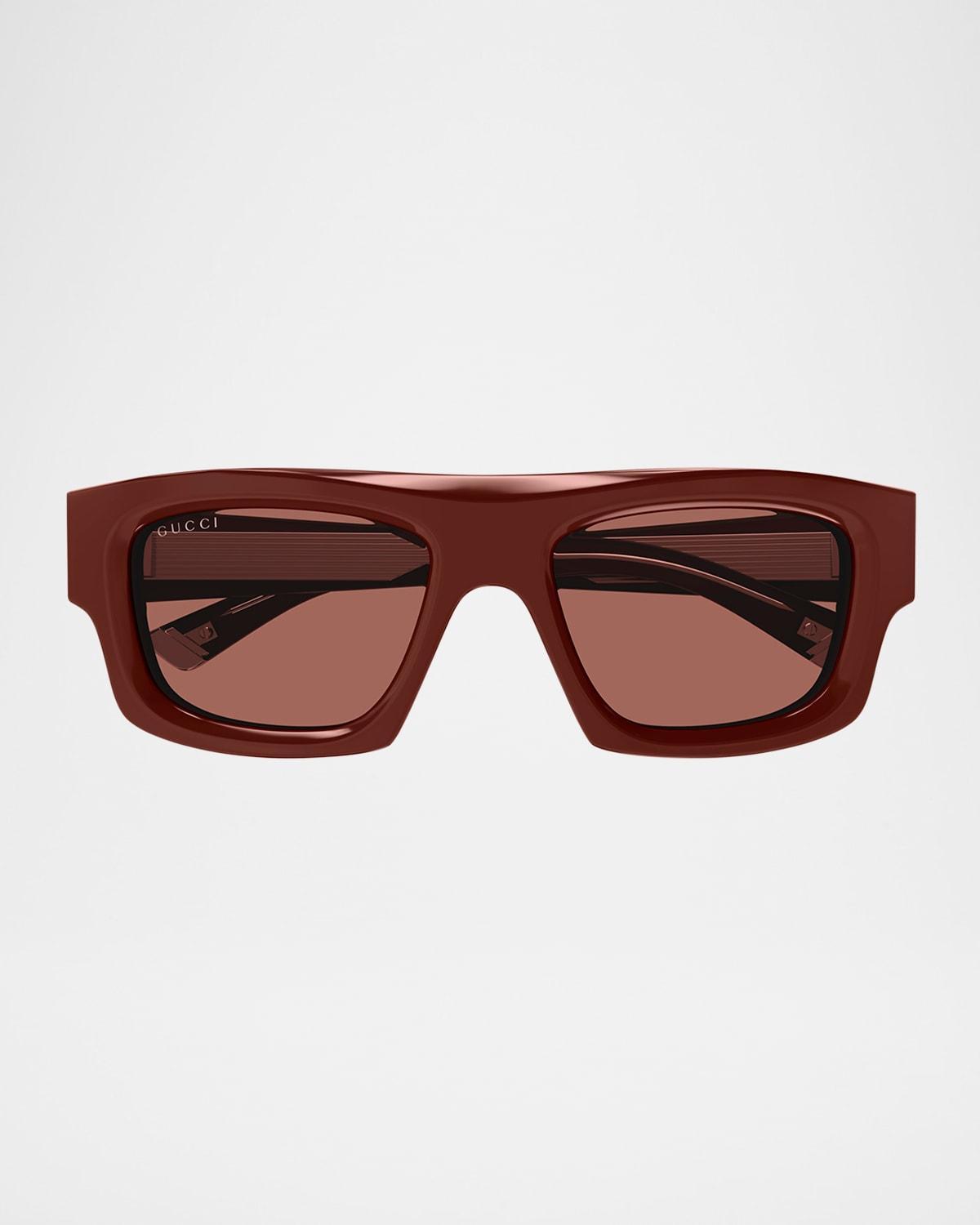 Men's GG1926SM Acetate Rectangle Sunglasses Product Image