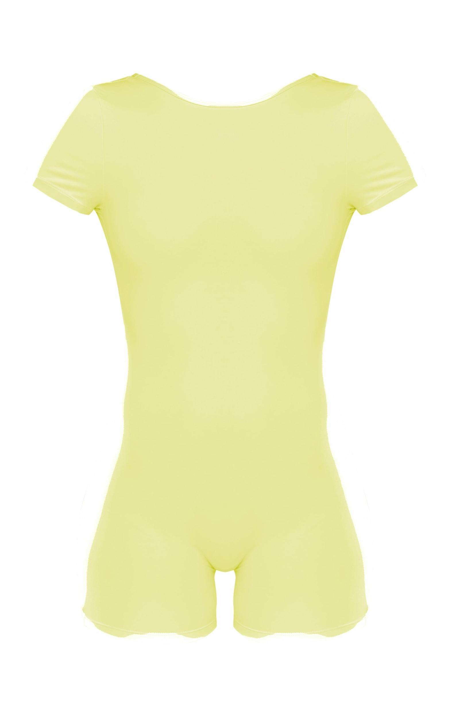 Tall Lemon Snatched Sculpt Scoop Open Back Romper Product Image