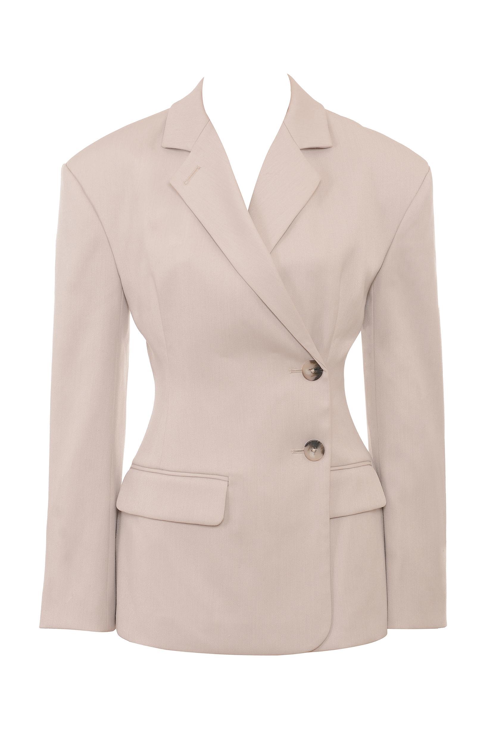 Hudson  beige hourglass blazer Product Image