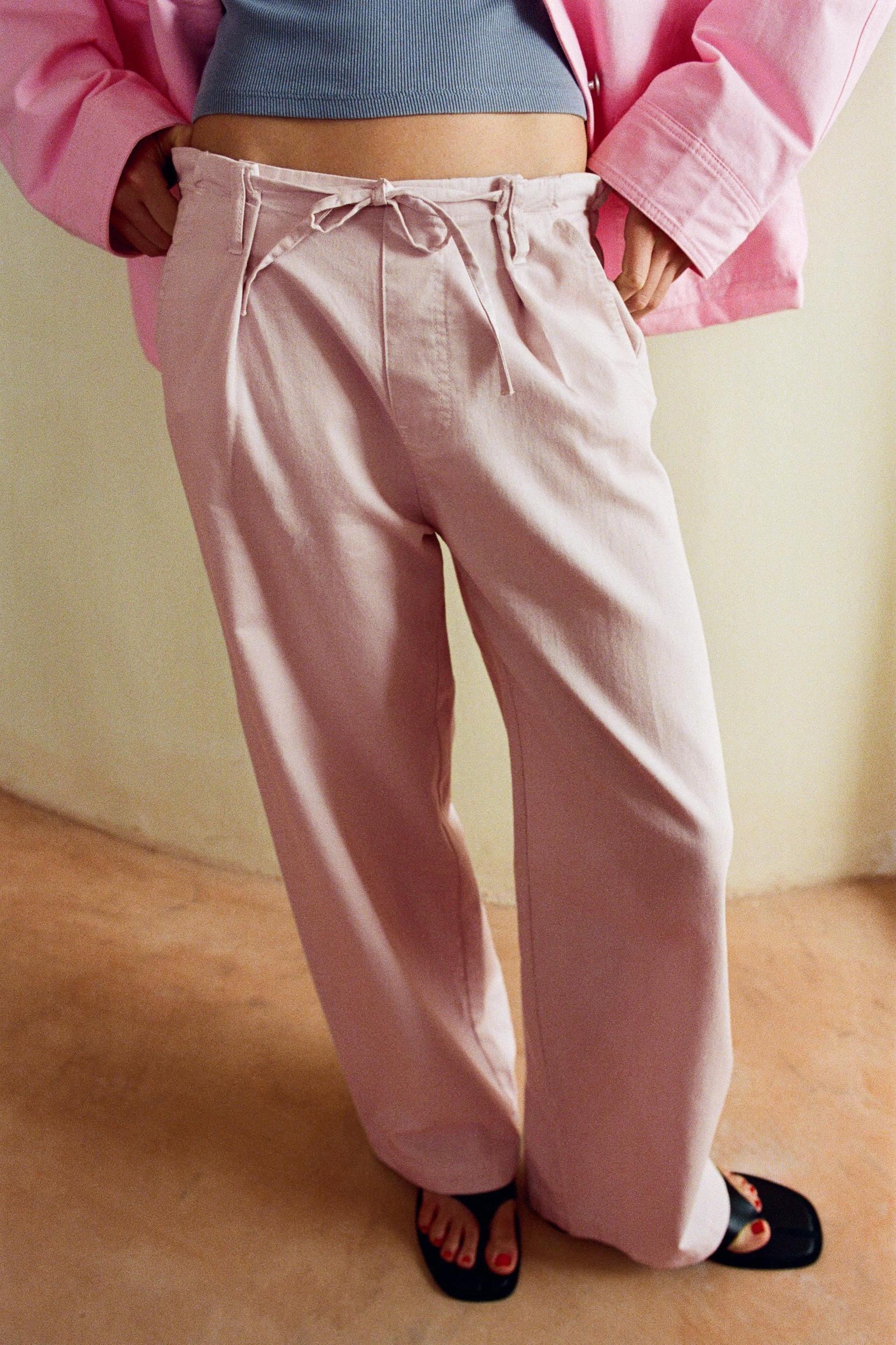 PLEATED PAJAMA PANTS Product Image