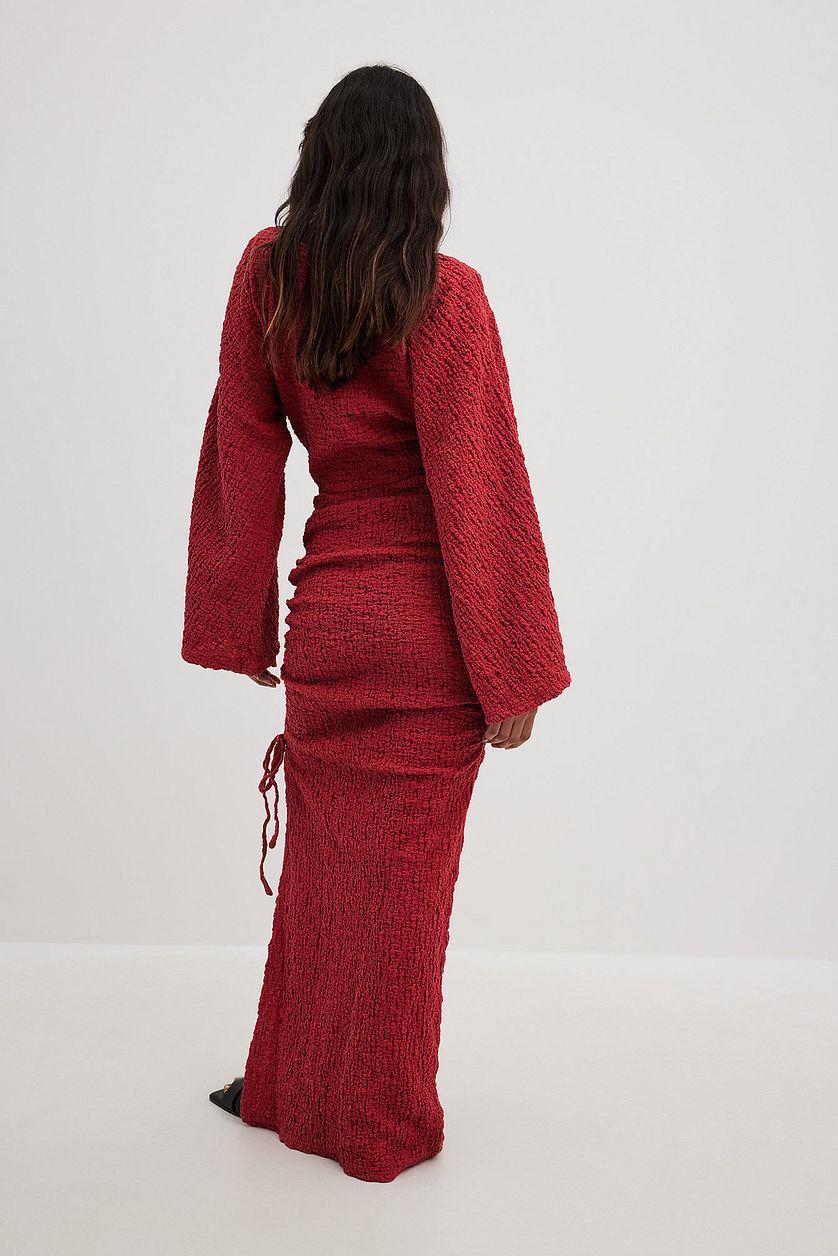 Structured Drawstrings Maxi Dress Product Image