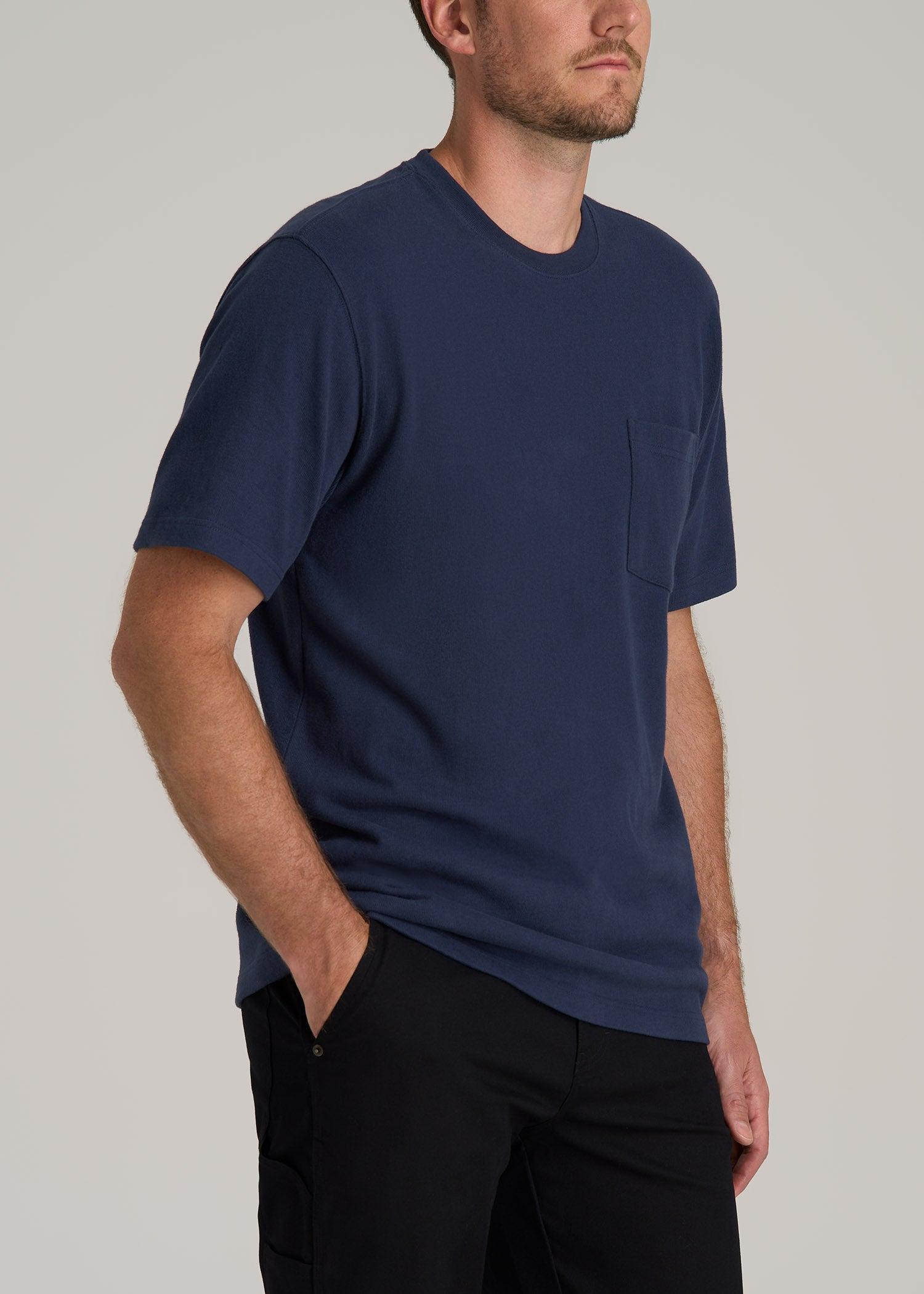 LJ&S Workwear Pocket T-Shirt for Tall Men in Midnight Navy Product Image