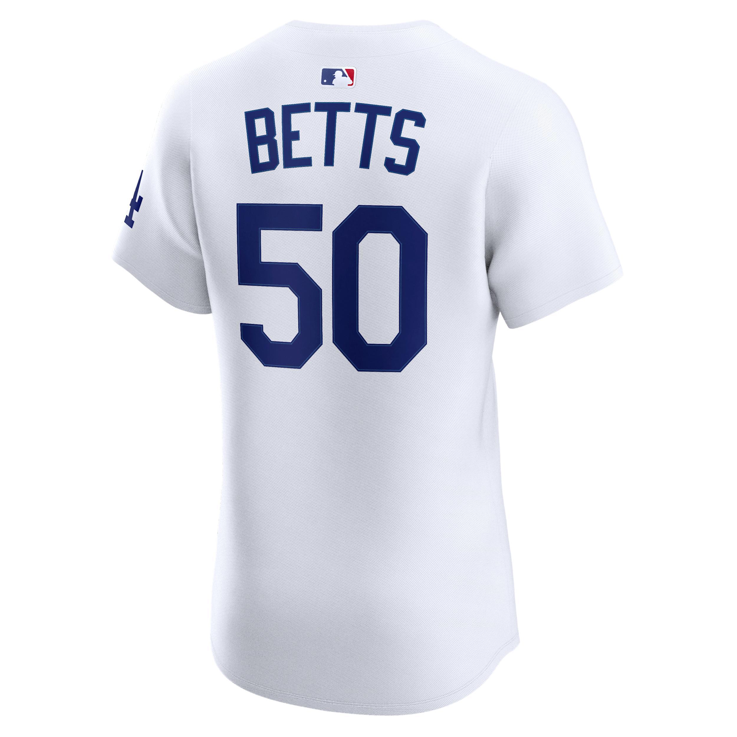 Mookie Betts Los Angeles Dodgers Nike Mens Dri-FIT ADV MLB Elite Jersey | 9B10LDHOLD9-CF7 Product Image
