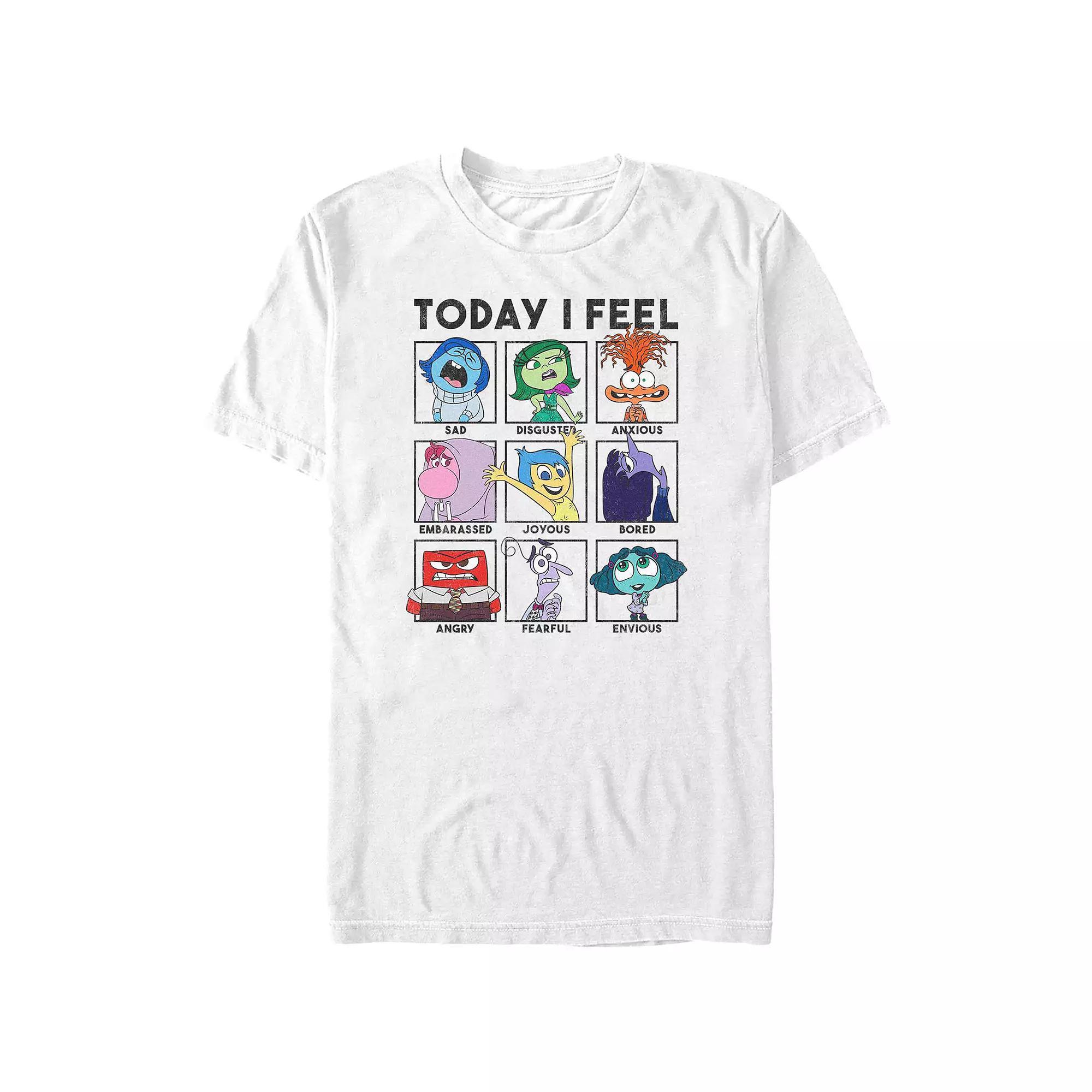 Men's Inside Out 2 Today I Feel Group Shot Emotion Boxes Graphic Tee,  Product Image