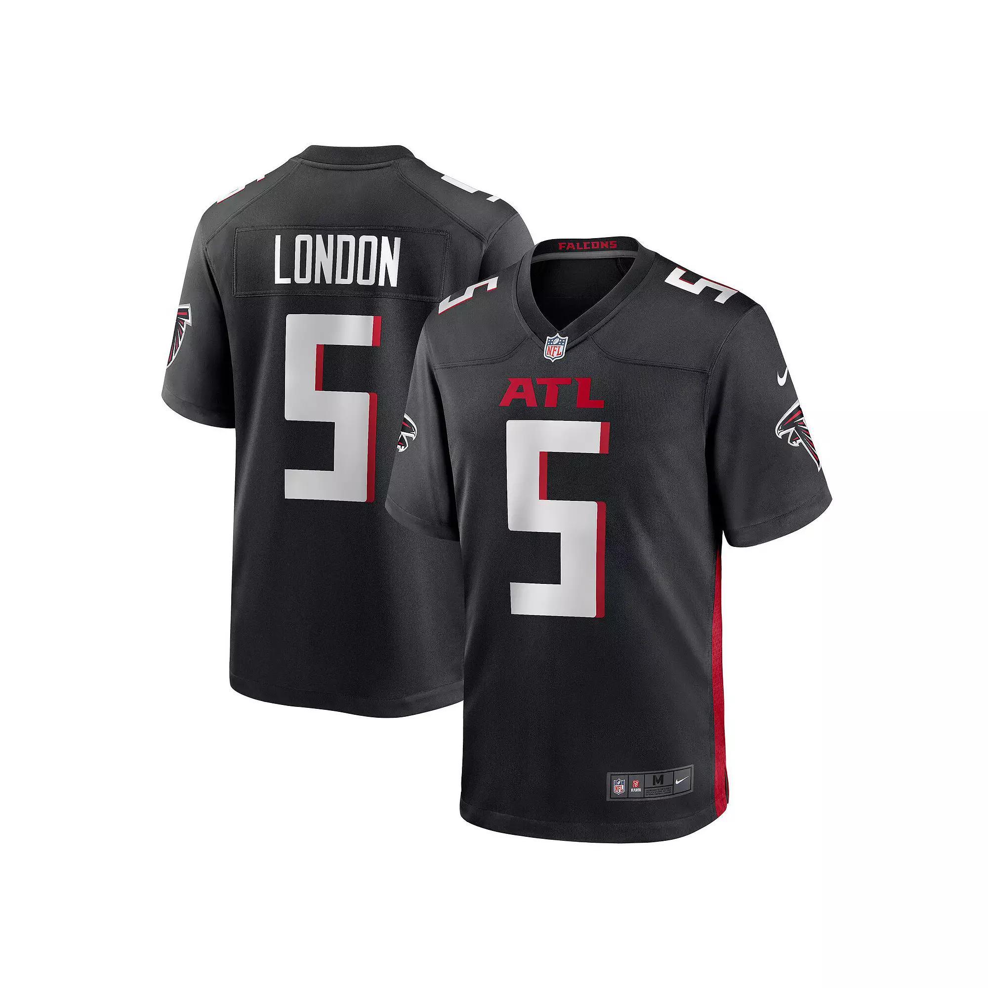 Men's Nike Drake London Black Atlanta Falcons Player Game Jersey, Size: Large Product Image
