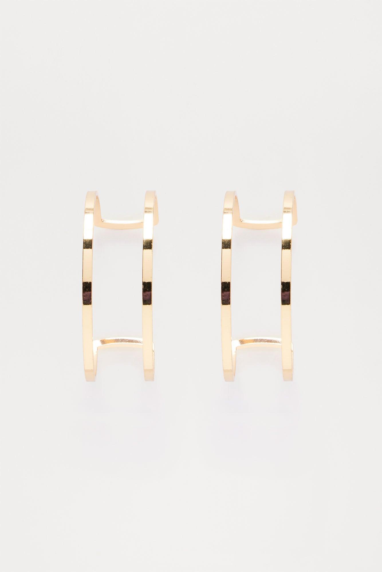 Miss Gloria Hoop Hoop Earrings - Gold Product Image