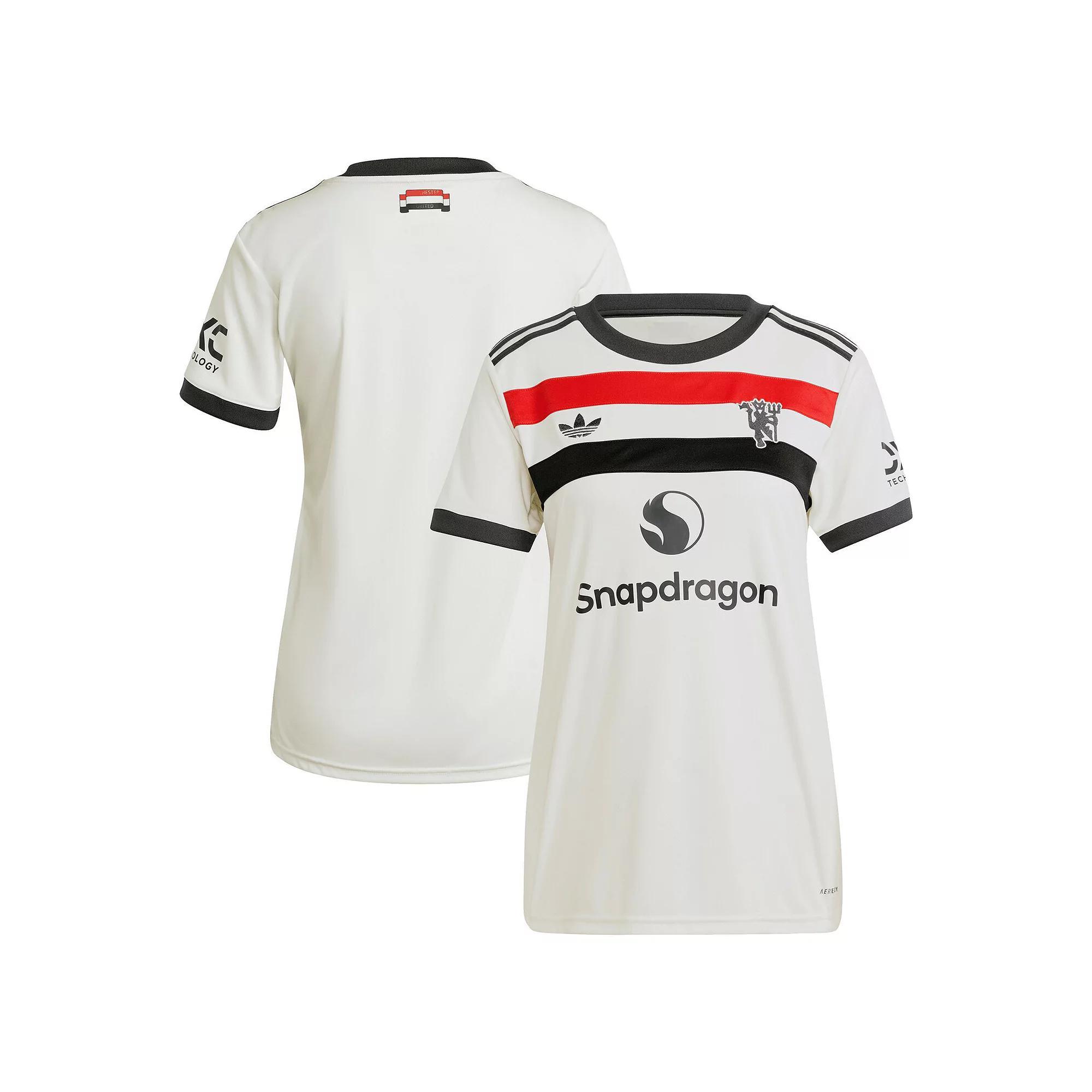 Women's adidas Originals  Cream Manchester United 2024/25 Third Replica Jersey, Size: Small, Man Beige Product Image