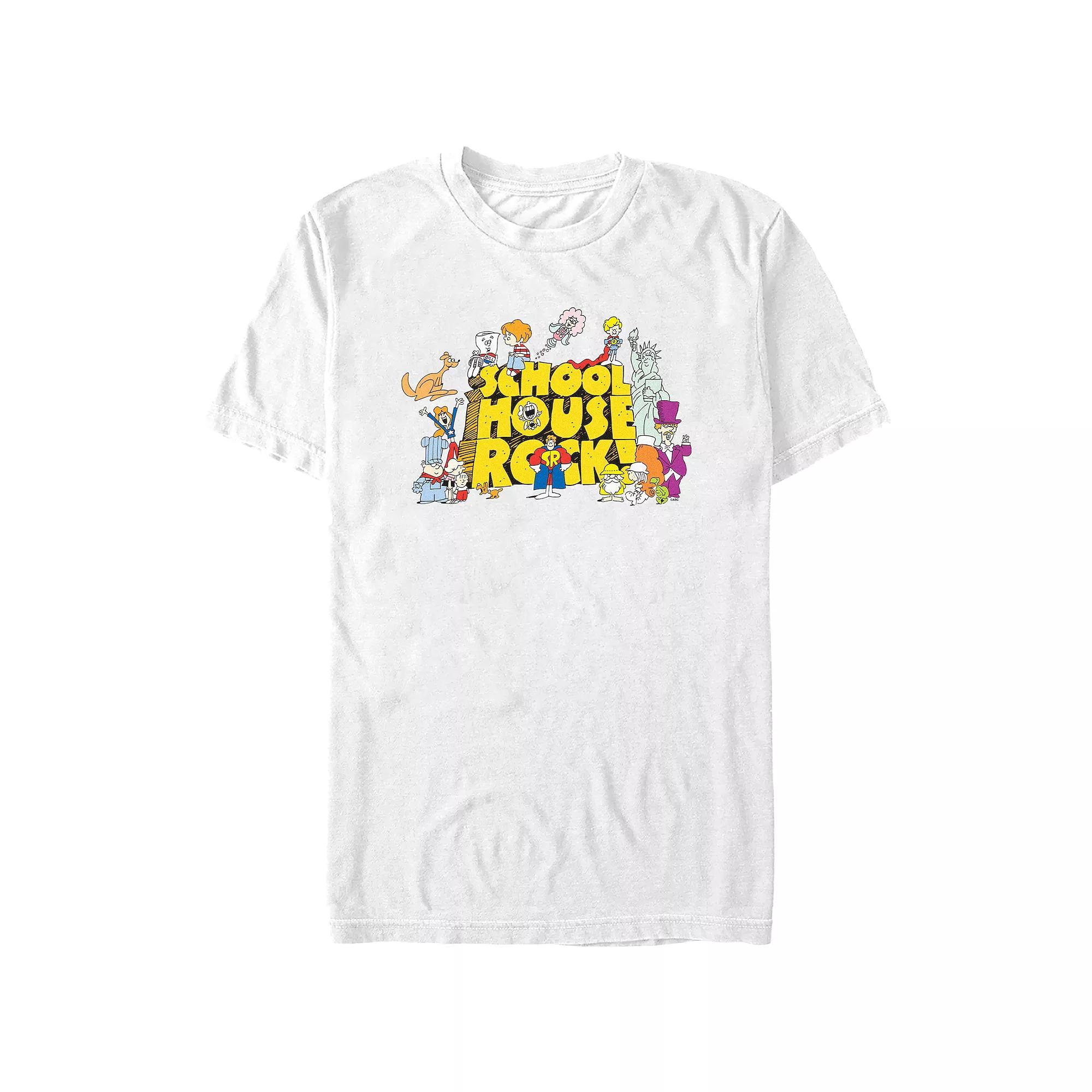 Men's Schoolhouse Rock! Group Poster Graphic Tee,  Product Image