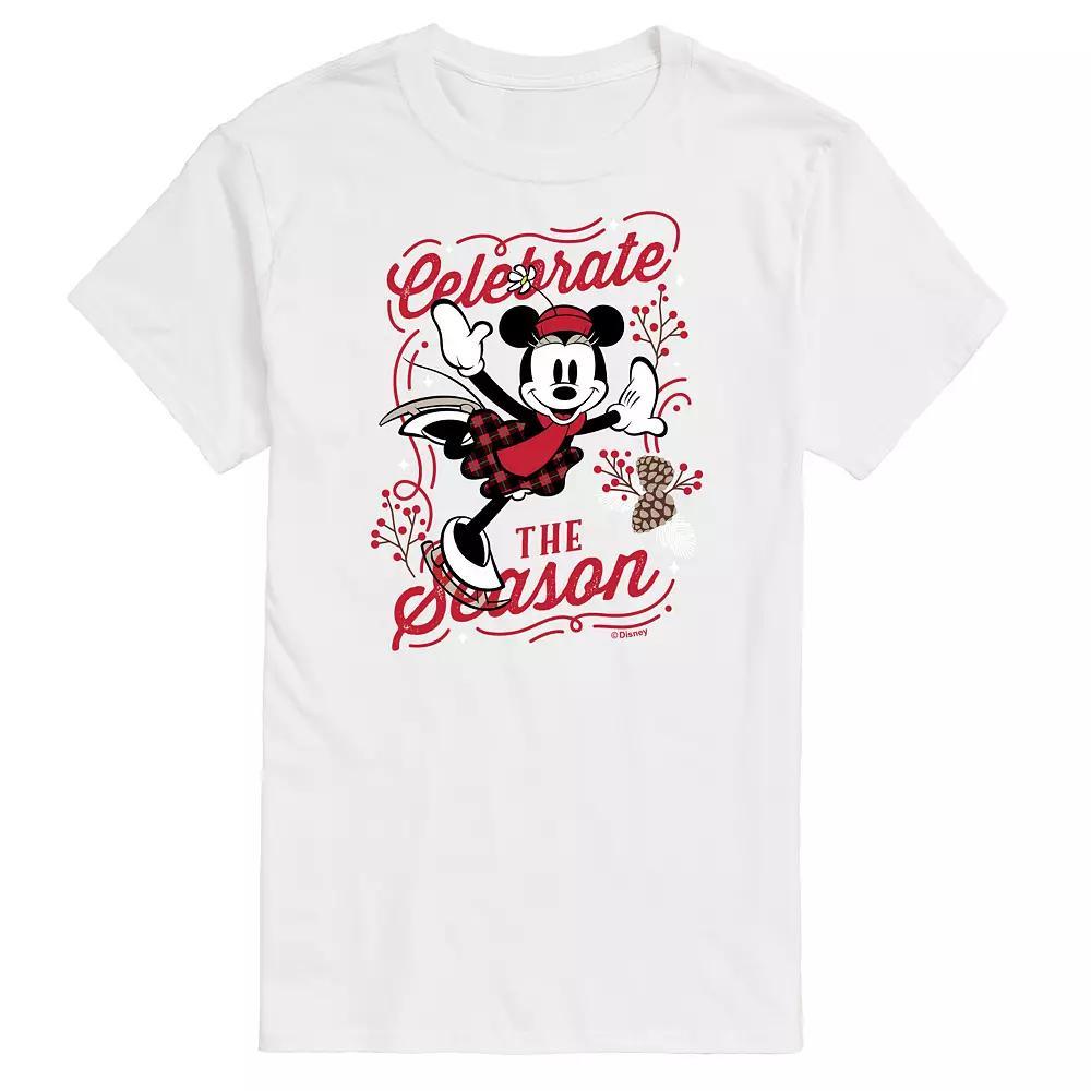 Disney's Minnie Mouse Men's Celebrate The Season Graphic Tee,  Product Image