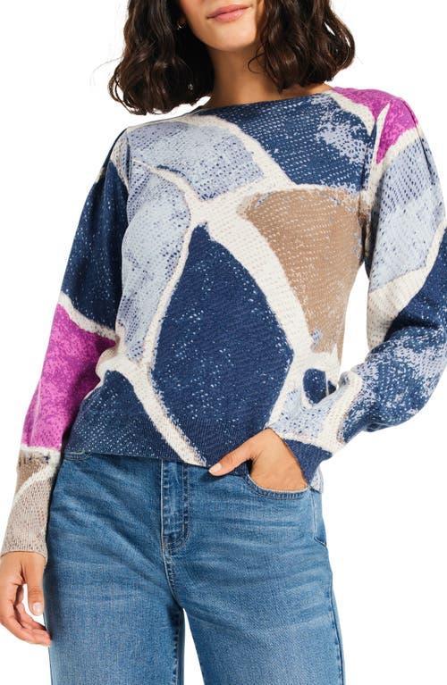 Womens Printed Tiles Sweater Product Image