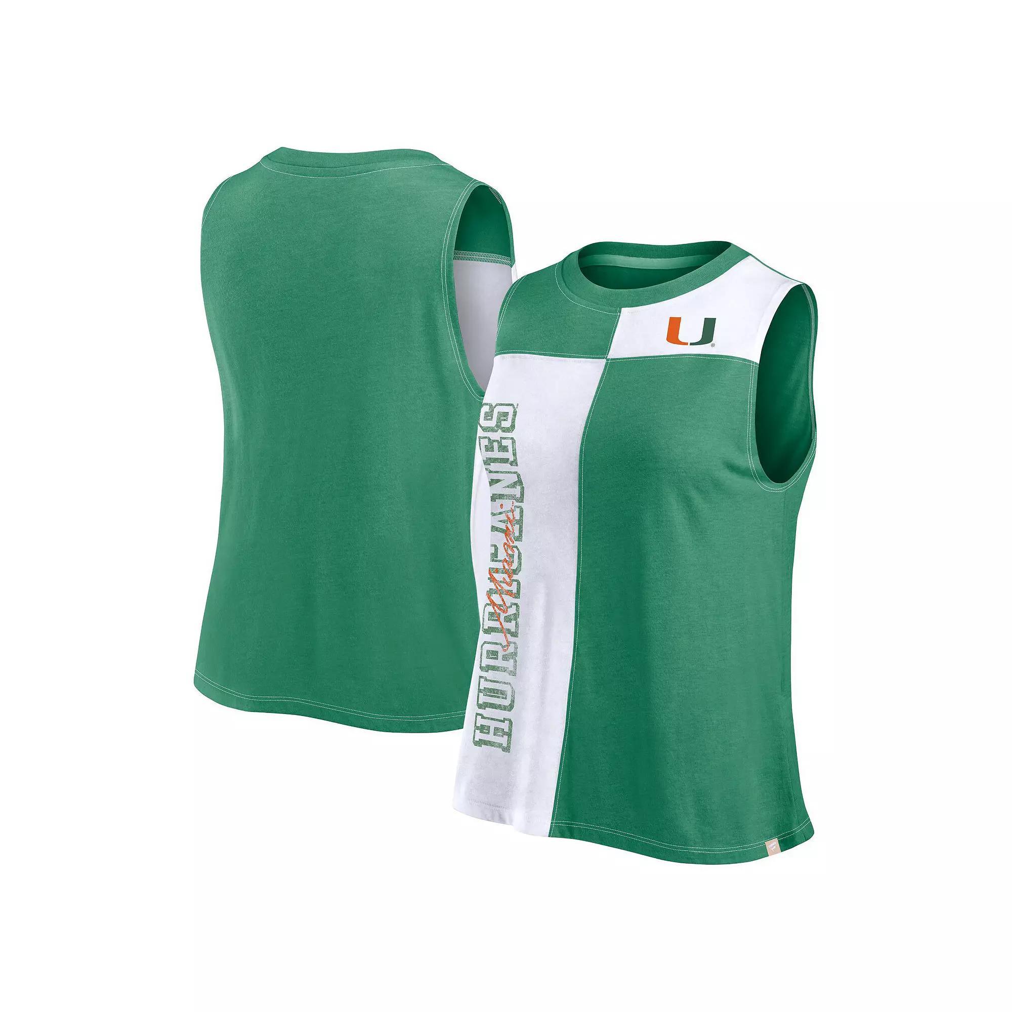 Women's Fanatics Branded Royal/White Los Angeles Dodgers Color-Block Tank Top,  Product Image