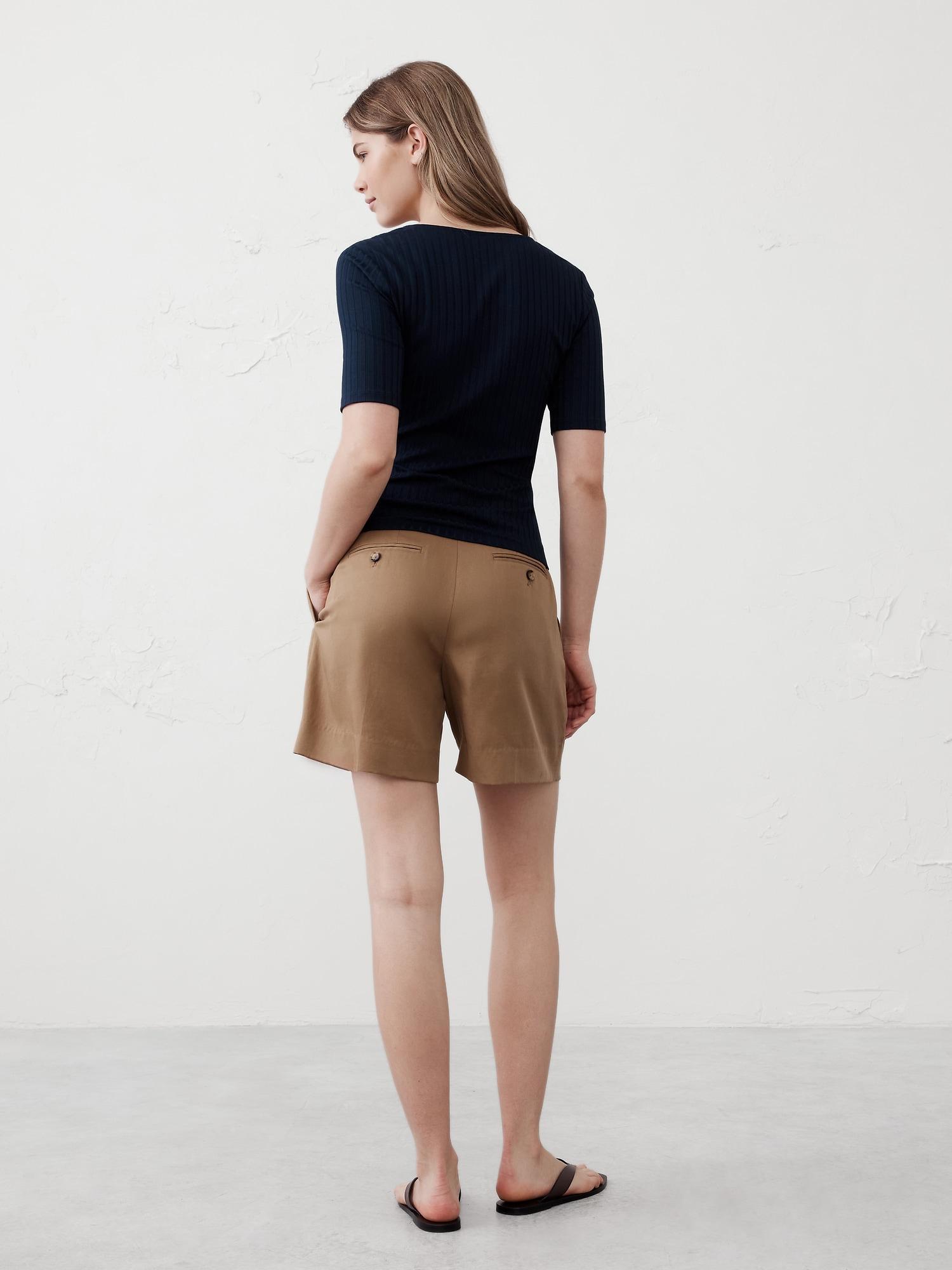 Wide Ribbed Split-Neck Top Product Image