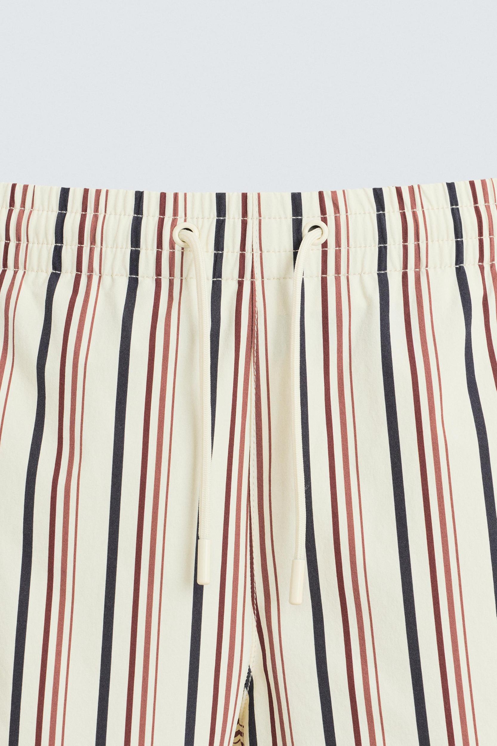 STRIPED MID-LENGTH SWIMSUIT Product Image