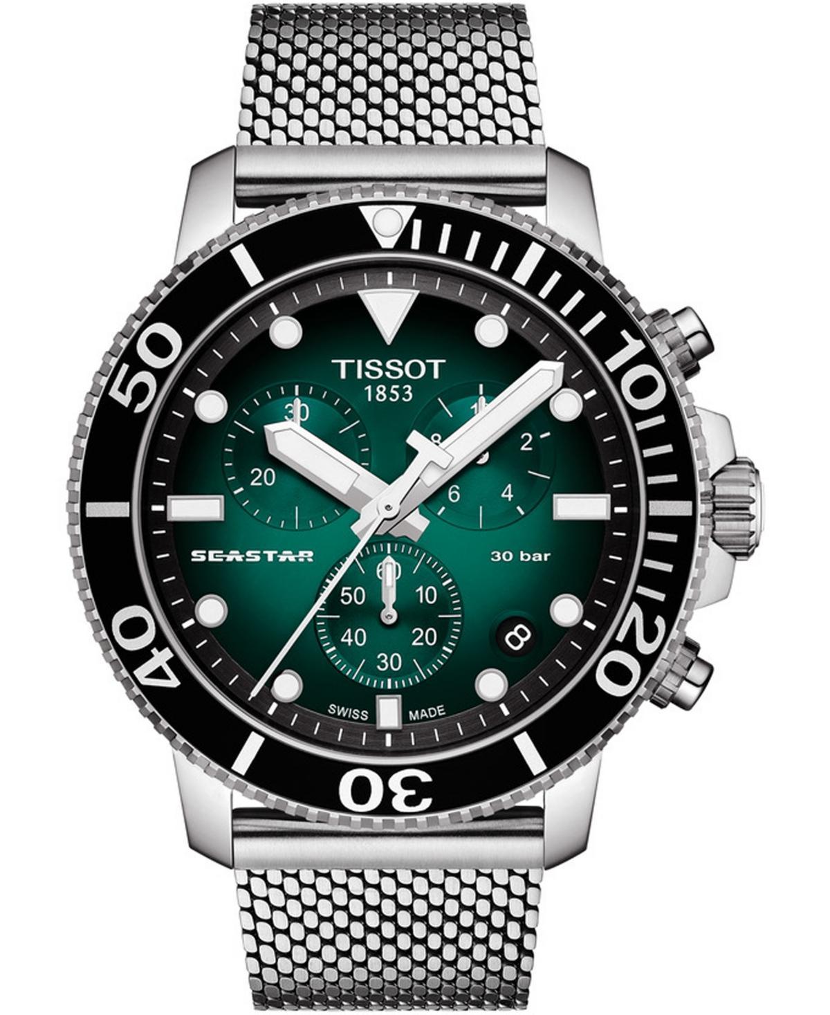 Tissot Mens Seastar 1000 Quartz Chronograph Grey Strap Watch Product Image