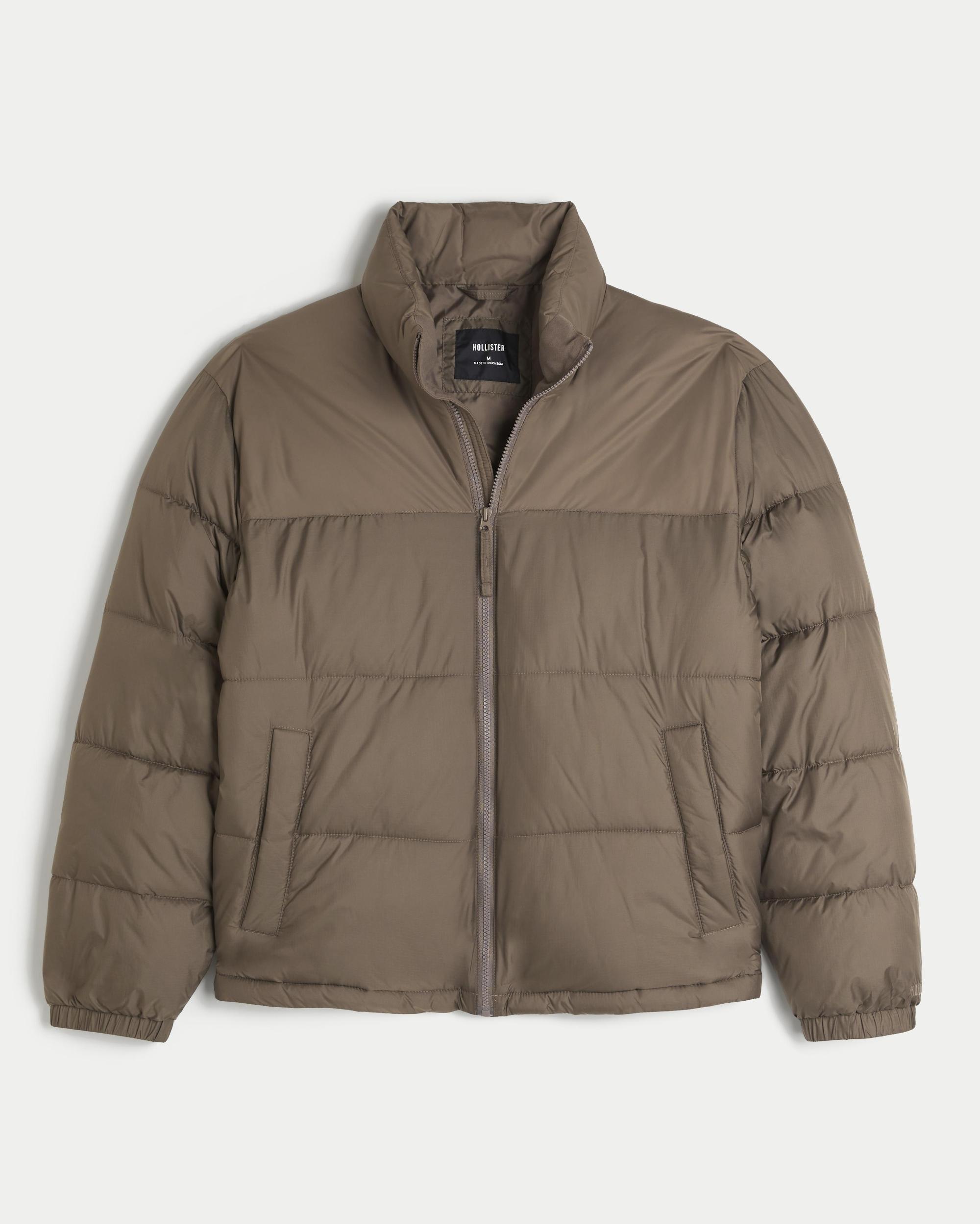Boxy Mock-Neck Puffer Jacket Product Image