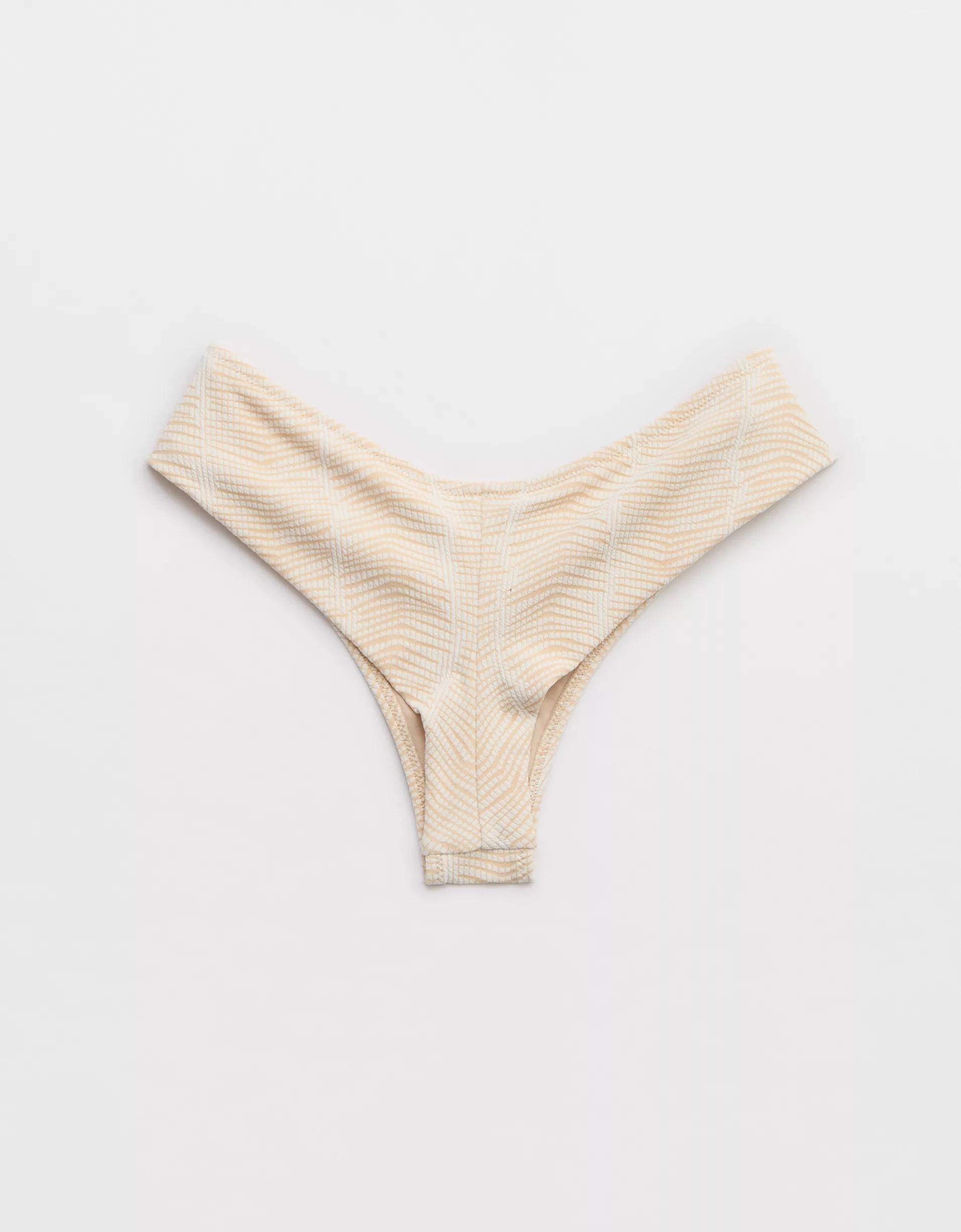 Aerie Jacquard High Leg Bikini Bottom Product Image