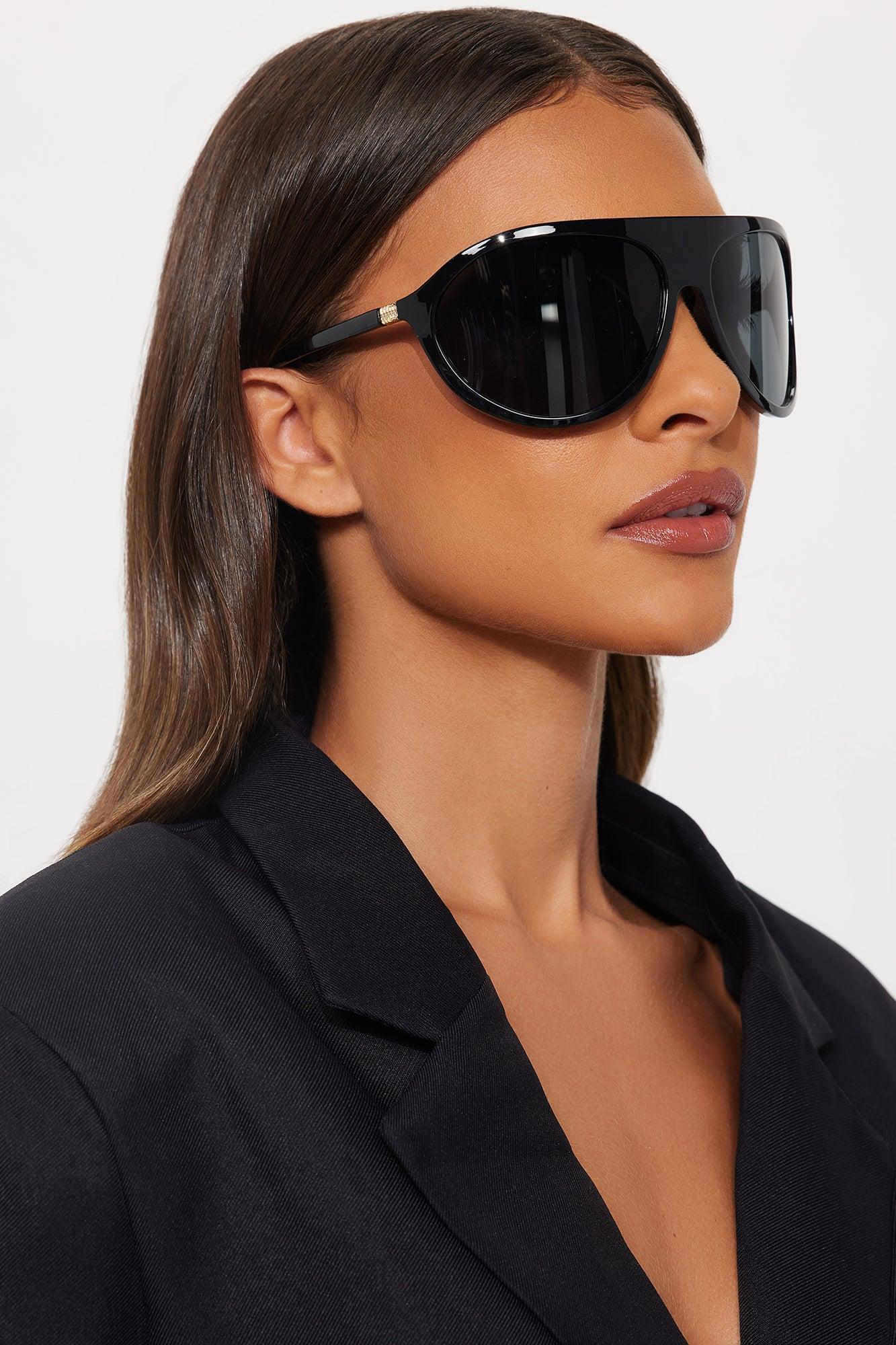 Daily Use Shield Sunglasses - Black Female Product Image