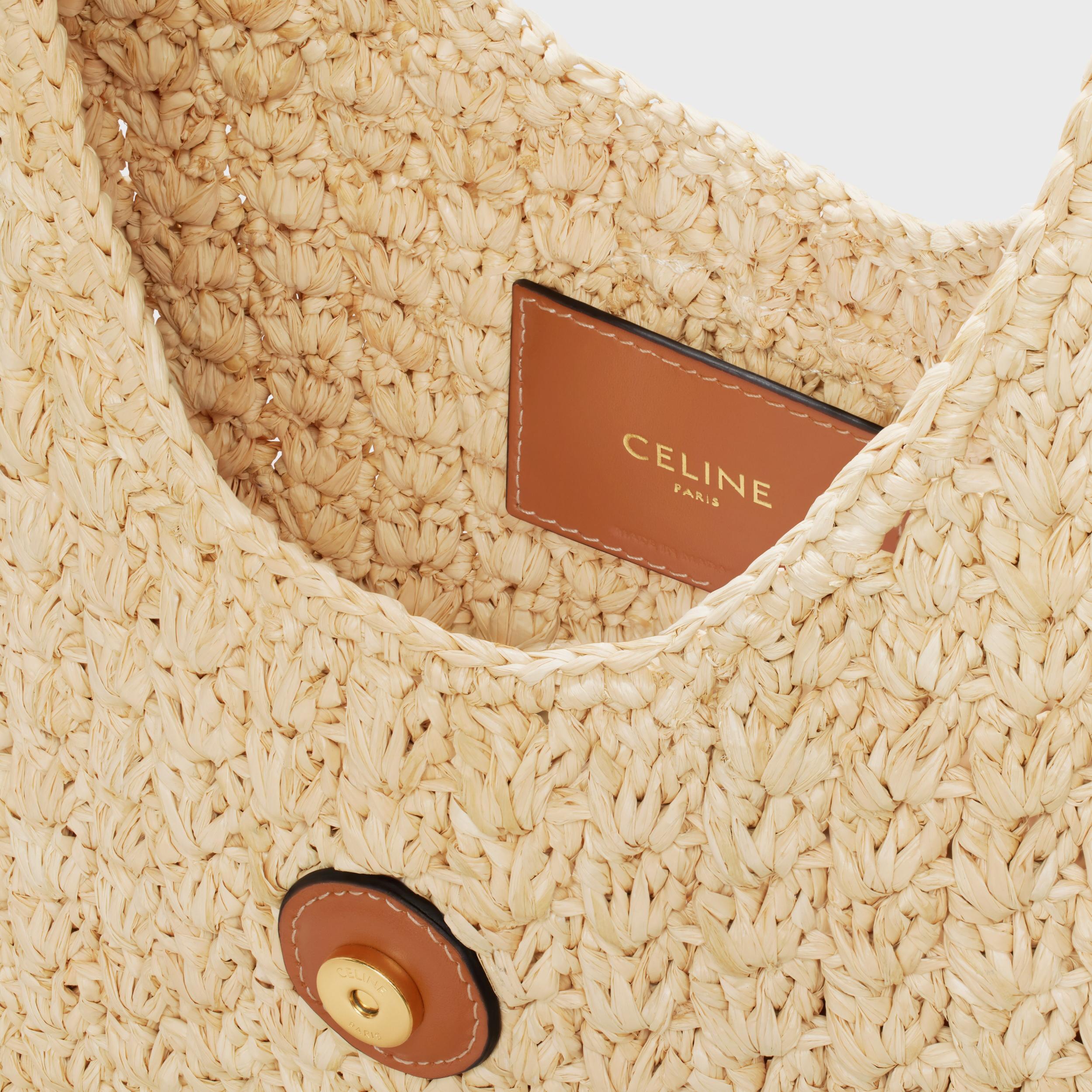 CABAS TRIANGLE  IN RAFFIA AND CALFSKIN Product Image