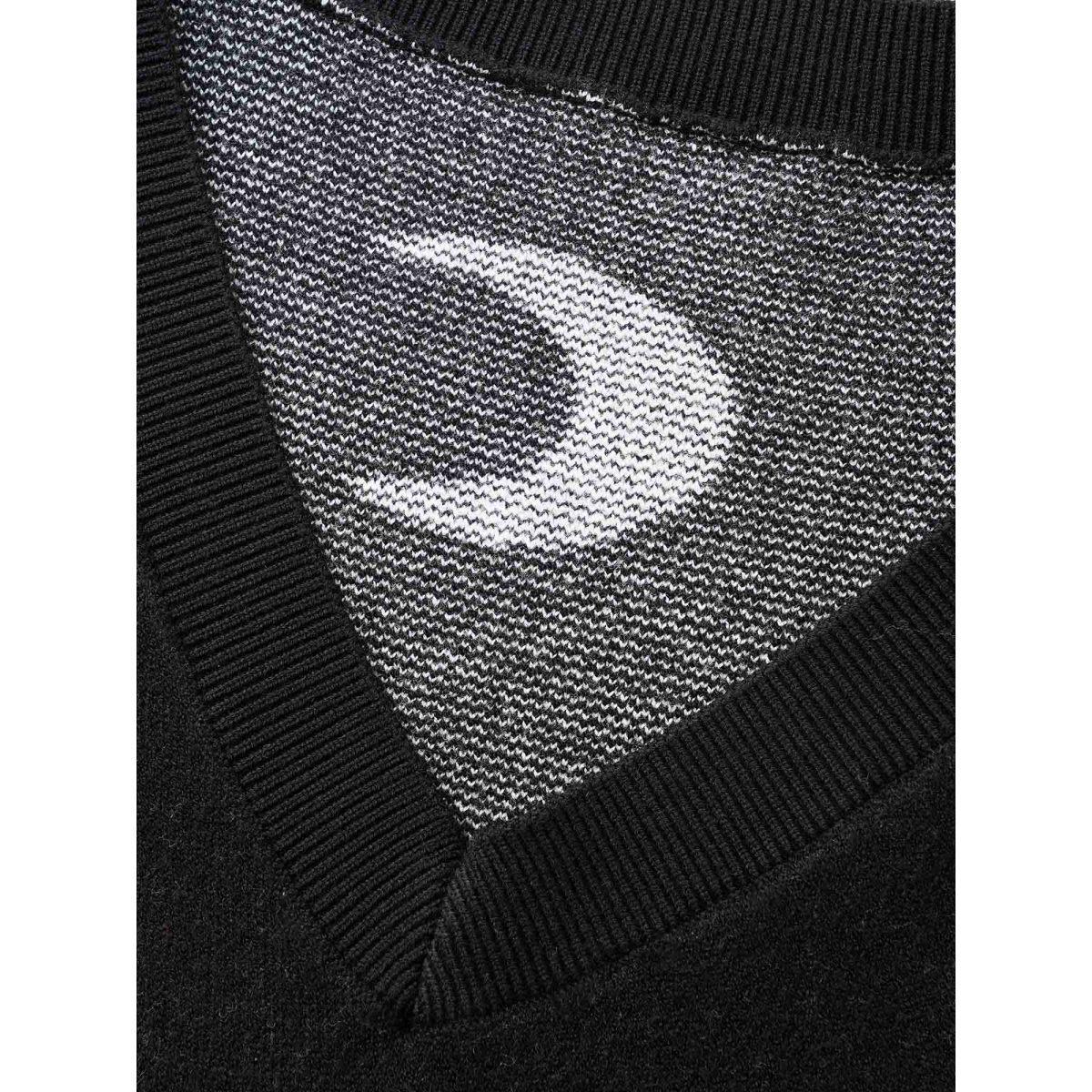 Plus Size Supersoft Essentials Celestial Jacquard V-Neck Pullover Black Women Leisure Long Sleeve V-neck Casual Pullovers BloomChic 12/L Product Image