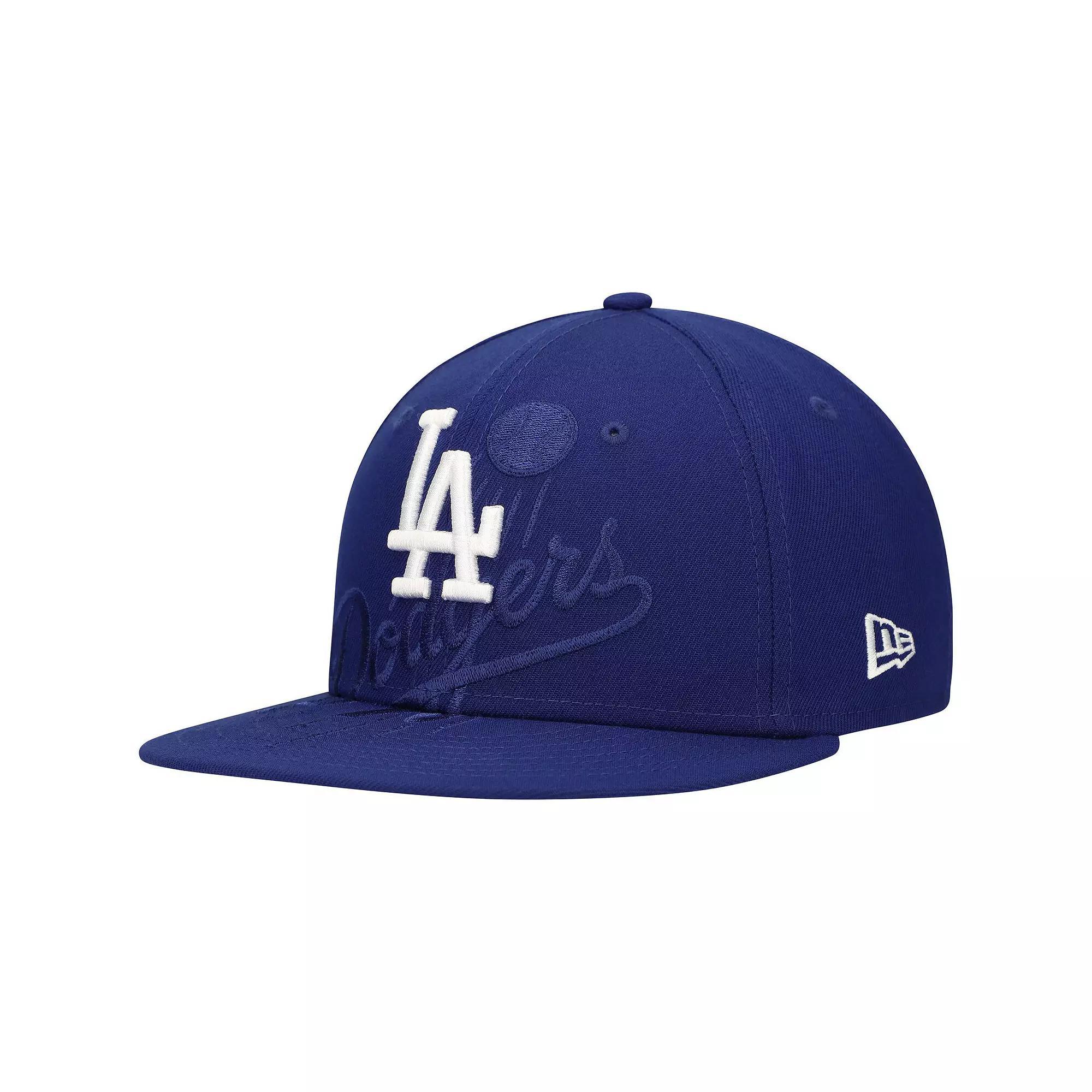 Men's New Era Royal Los Angeles Dodgers Shadow Logo 59FIFTY Fitted Hat,  Product Image