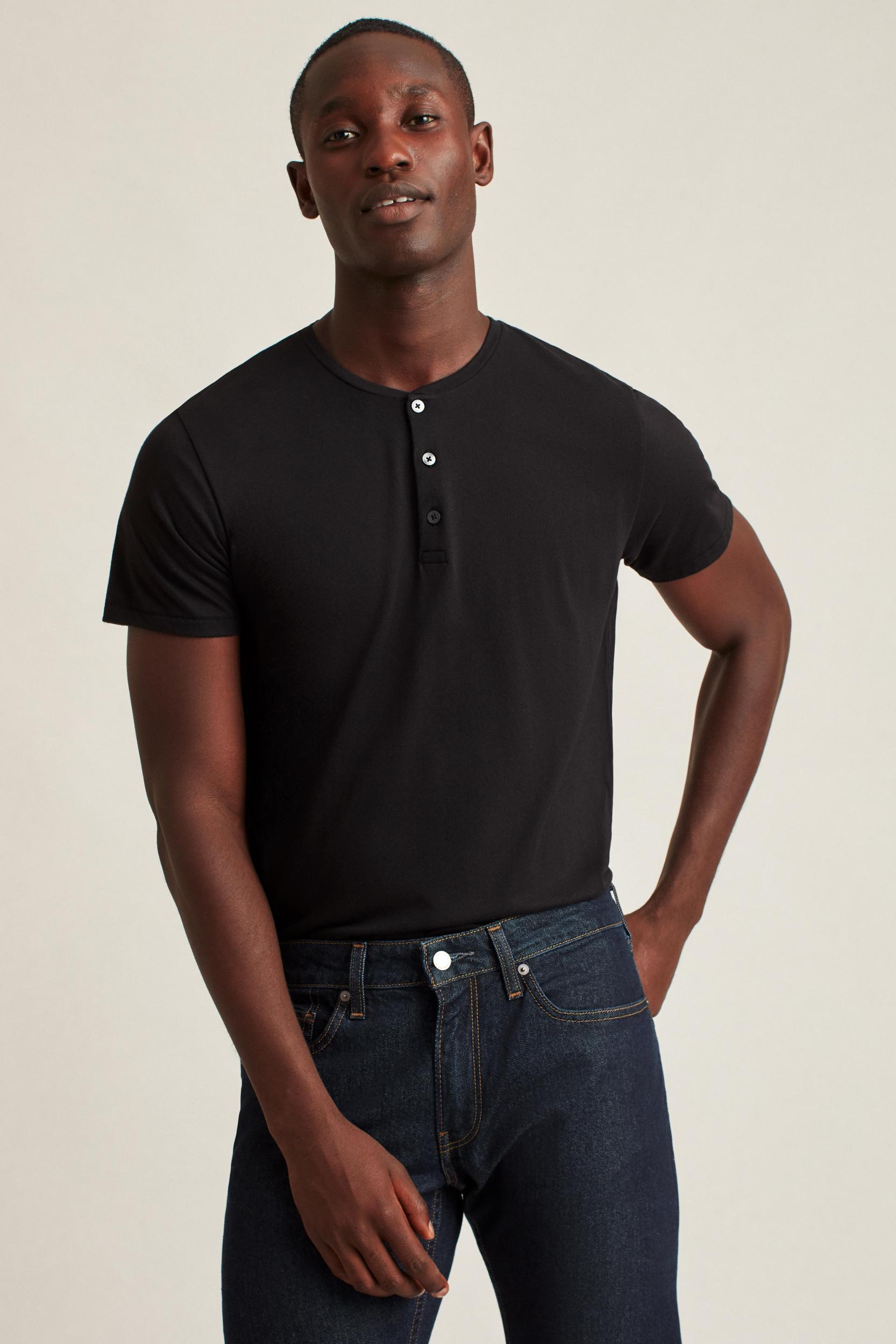 Pima Performance Short Sleeve Henley Product Image