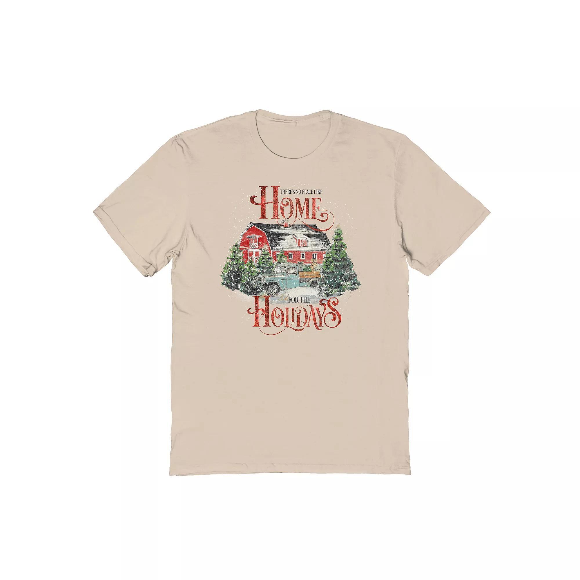 Men's Theres No Place Like Home Graphic Tee, Women's, Size: XXL, Brown Product Image