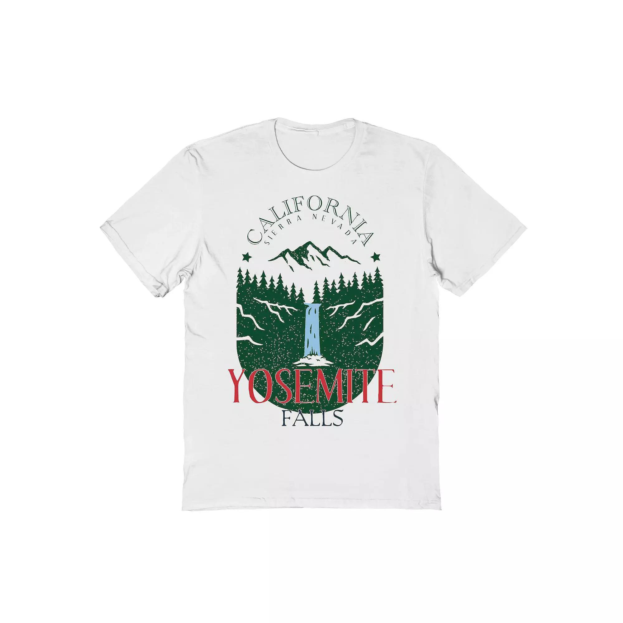 Men's Country Parks Yosemite Falls Graphic Tee, Size: Medium, White Product Image
