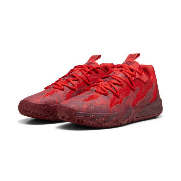 PUMA x LAMELO BALL MB.03 Lo Team Mens Basketball Shoes in Team Regal Red/For All Time Red Product Image