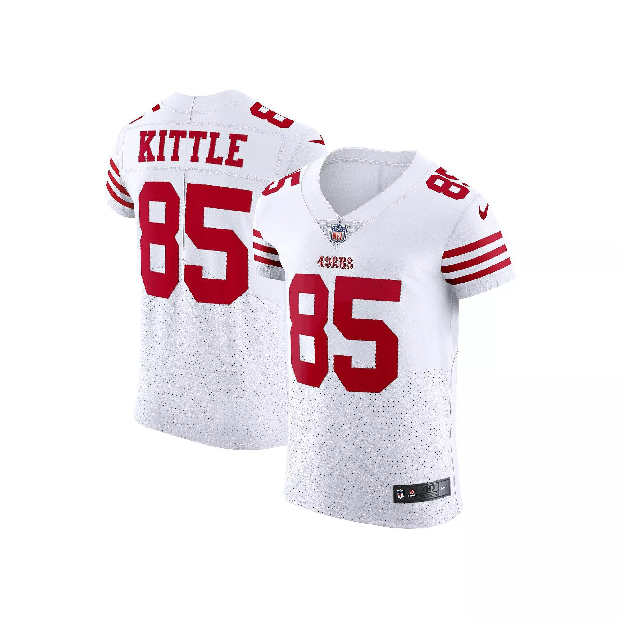 Men's Nike George Kittle White San Francisco 49ers Vapor Elite Jersey,  Product Image