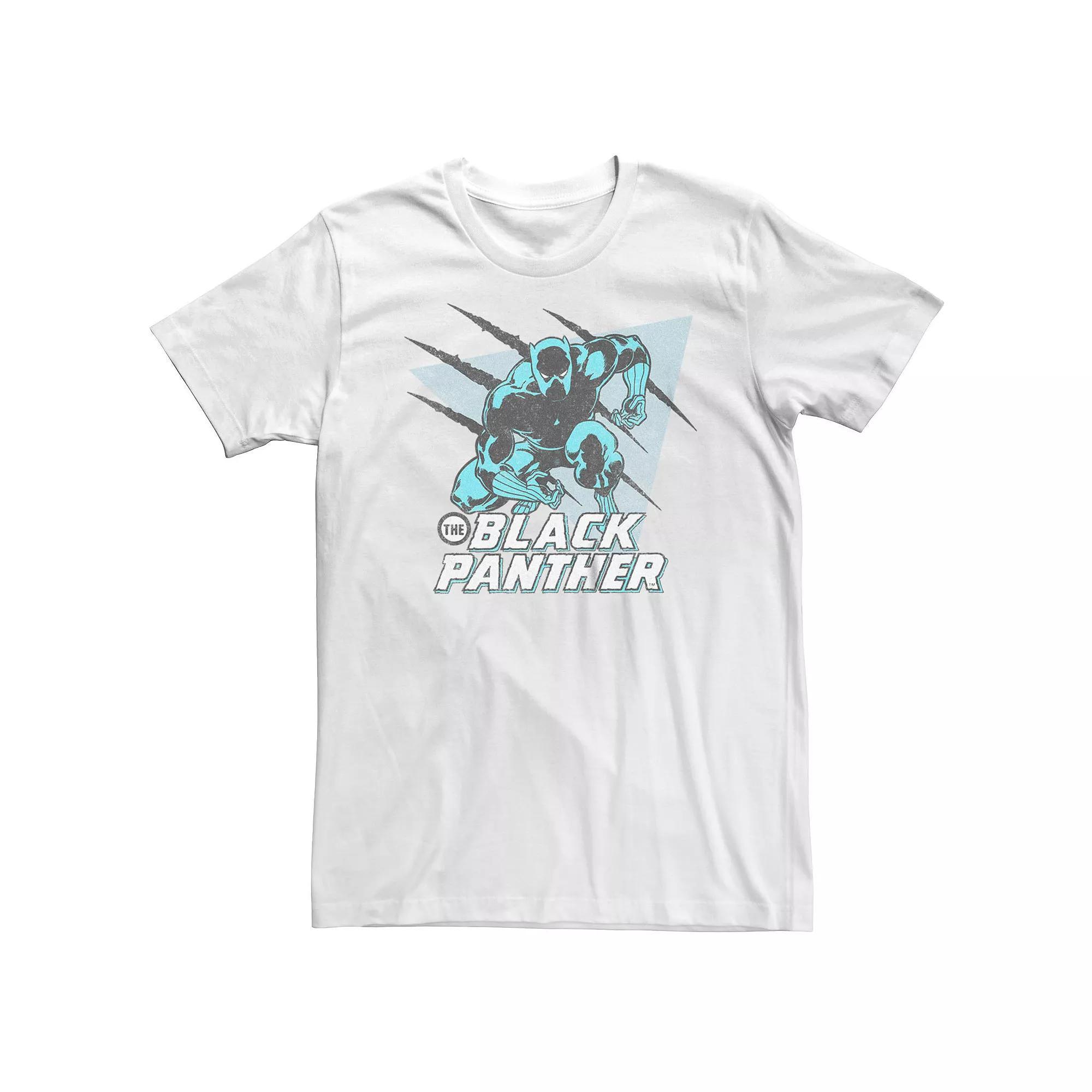 Big & Tall Black Panther Scratches Pose Tee, Mens Product Image