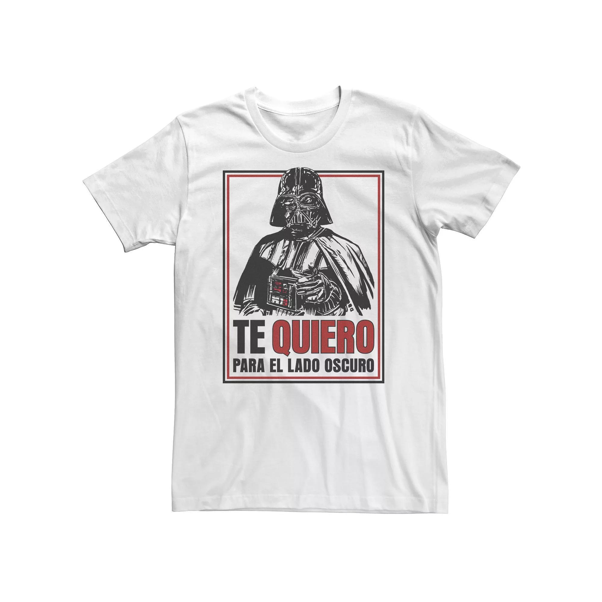 Big & Tall Star Wars Te Quiero Love From The Dark Side Tee, Men's, Size: XXL Tall, White Product Image