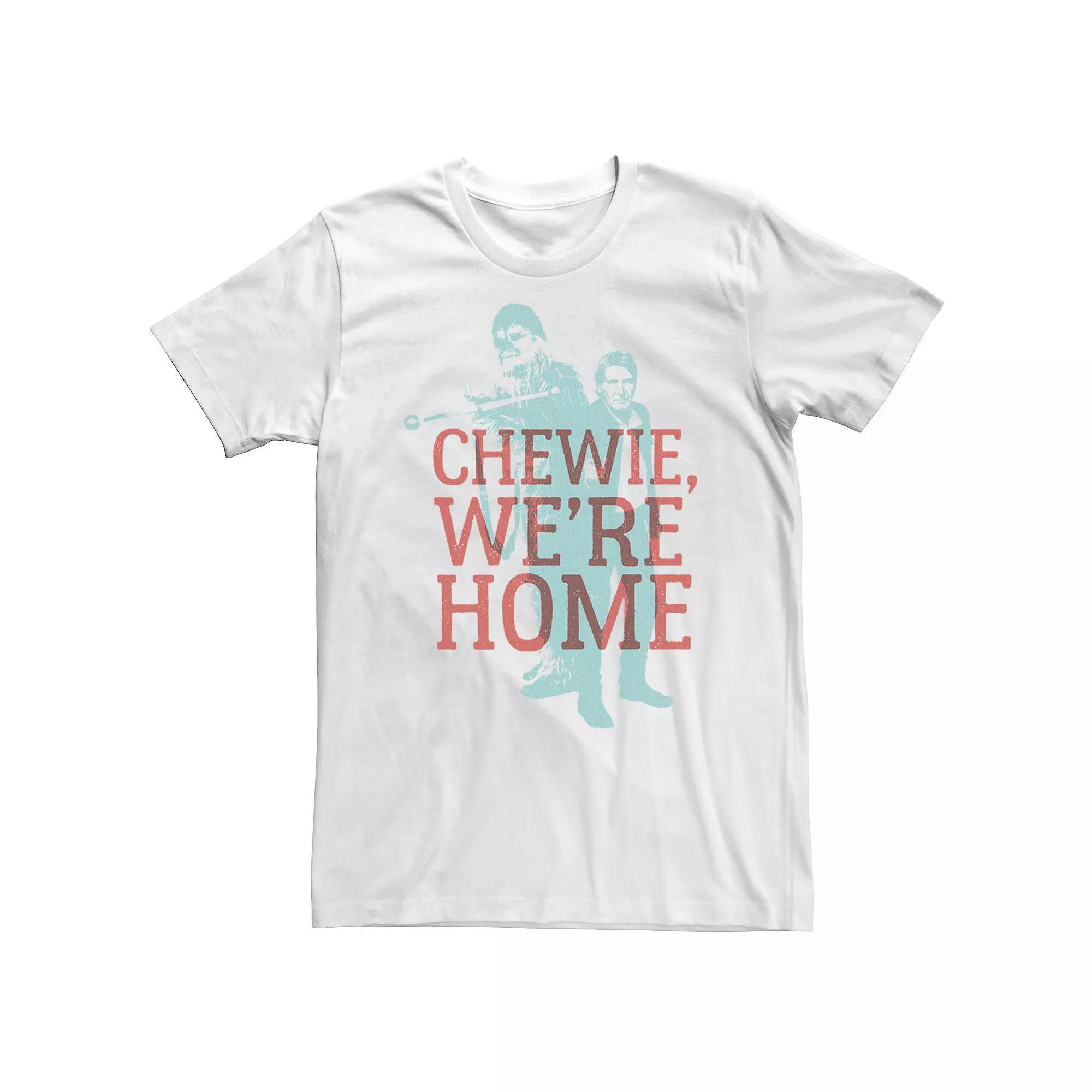 Big & Tall Chewie Han Overlay Star Wars Tee, Men's,  Product Image