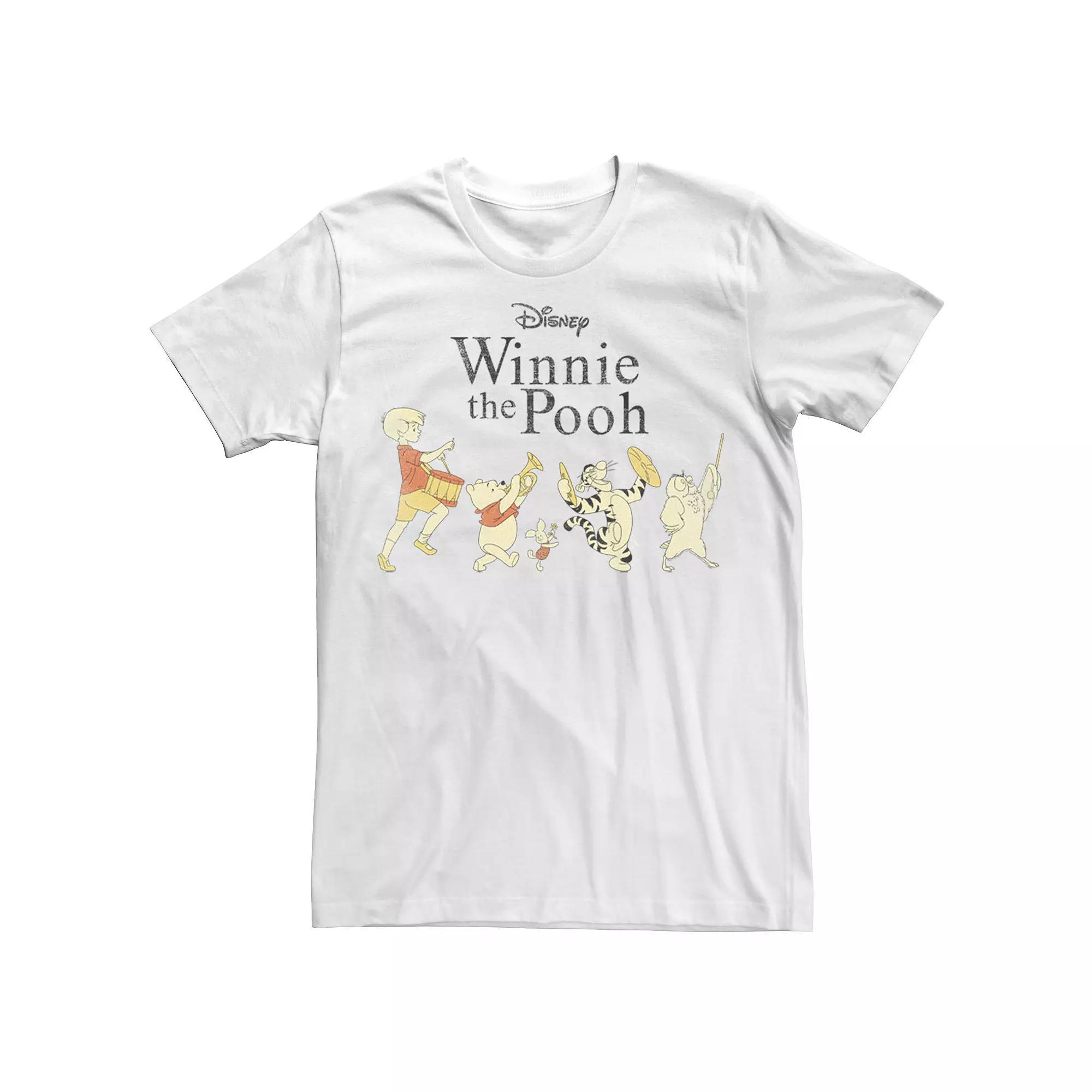 Big & Tall Disney Winnie The Pooh Character Lineup Tee, Men's,  Product Image