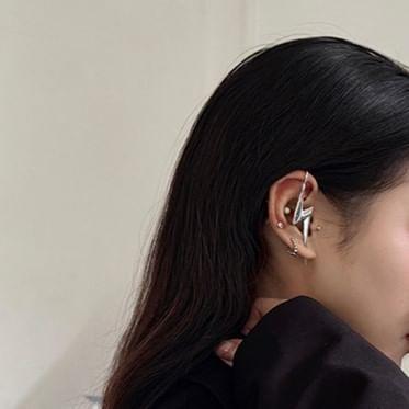 Lightning Bolt Ear Cuff with Earring Product Image