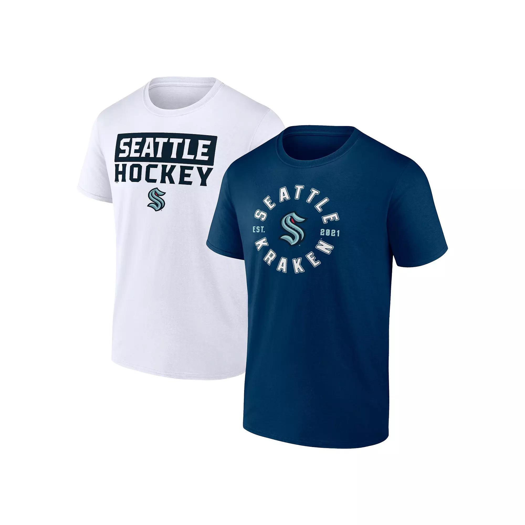 Men's Fanatics Seattle Kraken Big & Tall 2-Pack T-Shirt Set,  Product Image