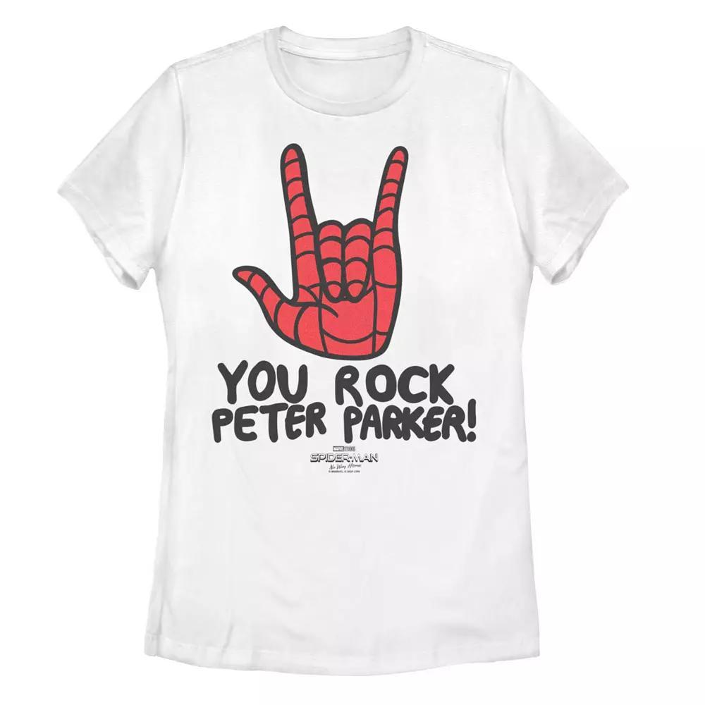 Juniors Marvel Spider-Man No Way Home Peter Parker Rocker Tee, Girls Product Image