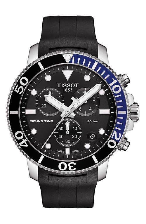 Tissot Mens Seastar 1000 Quartz Chronograph Grey Strap Watch Product Image