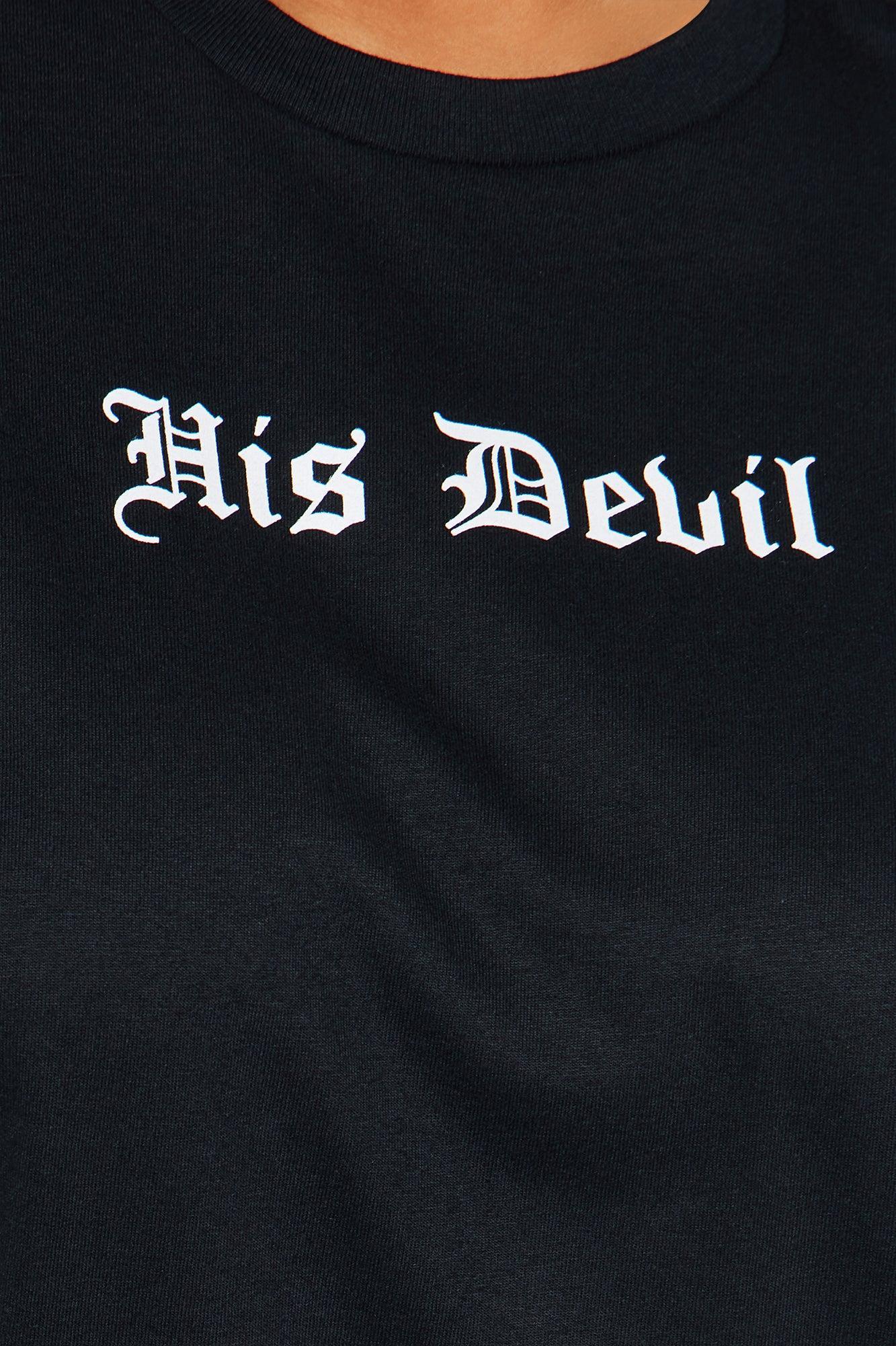 His Devil Oversized Tee - Black Product Image