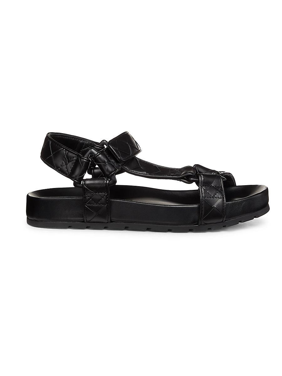 Trip Woven Leather Sporty Sandals Product Image