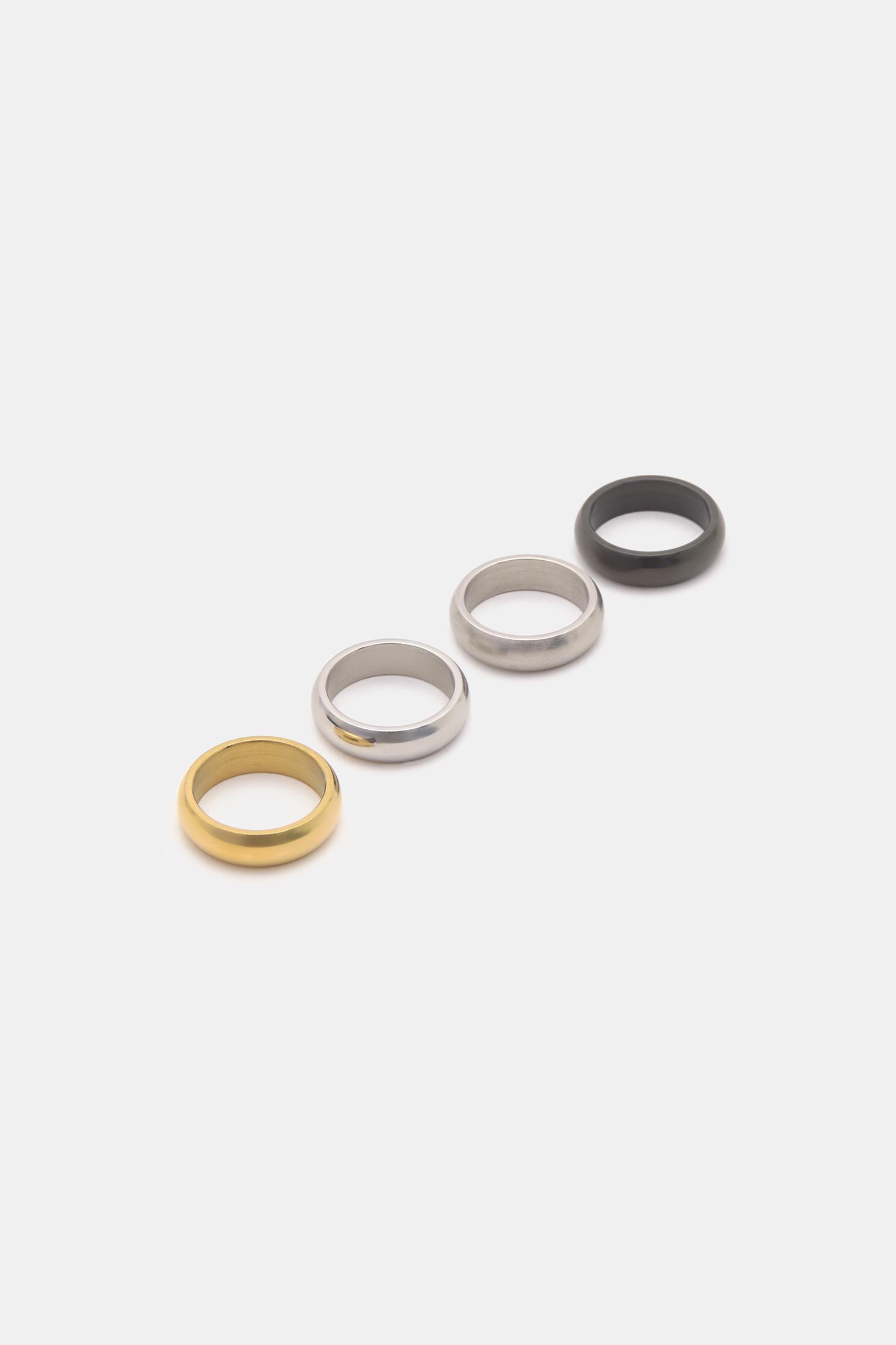 Pack of 4 metallic rings Product Image