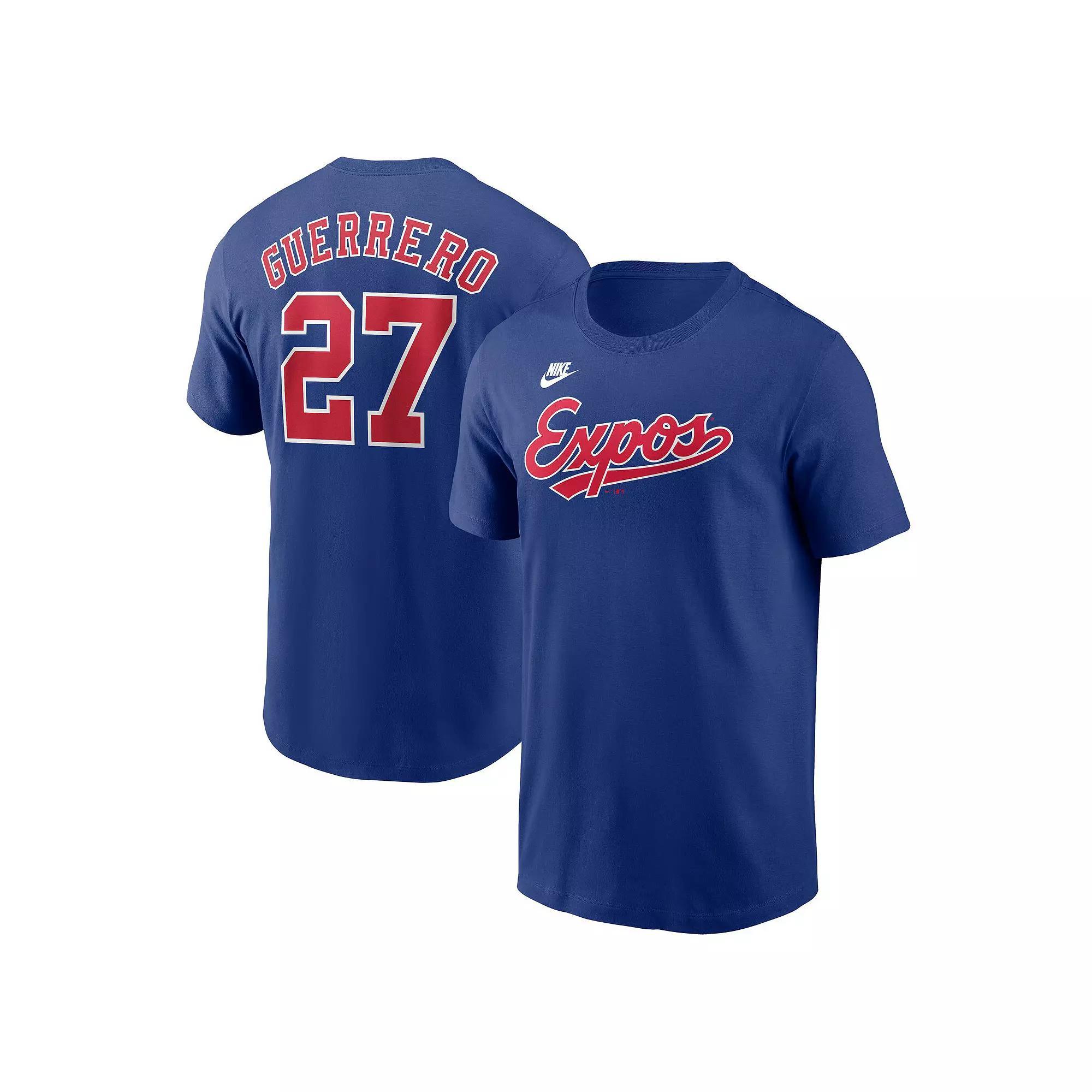Men's Nike Navy Cleveland Guardians Fuse Wordmark T-Shirt,  Product Image