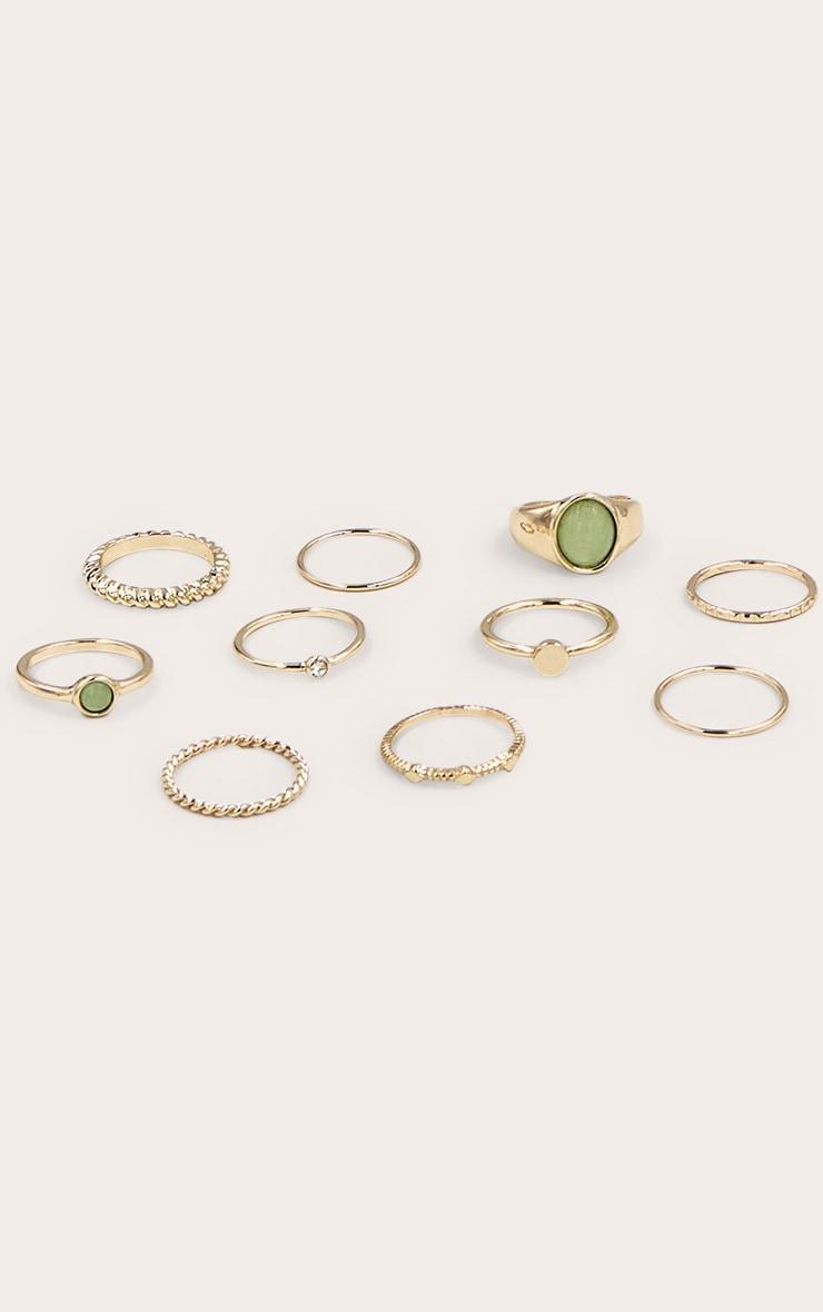 Gold Texture Resin Ring Multi-park Product Image