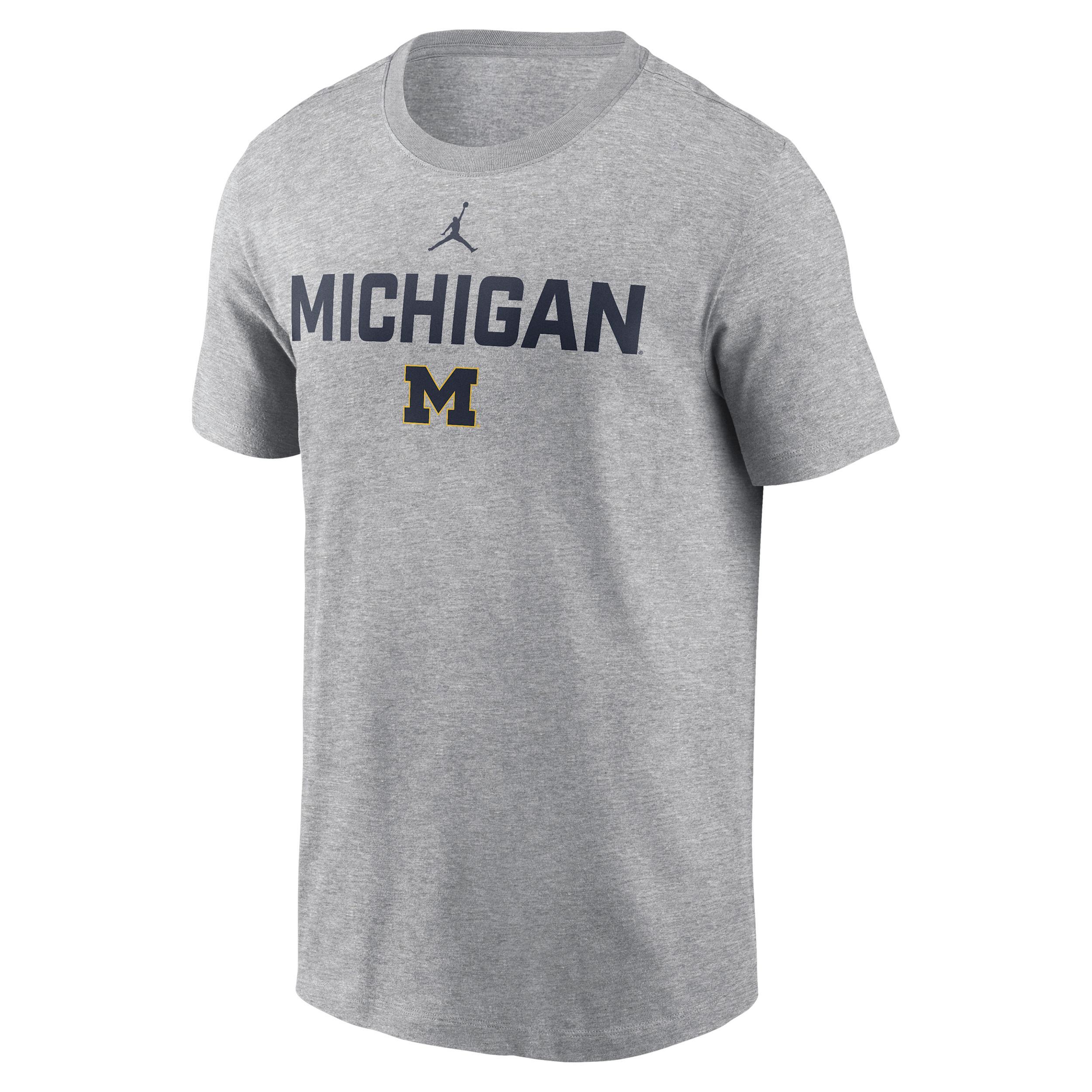Michigan Campus 2-Hit Nike Mens College T-Shirt | N19906GMWN-HKL Product Image