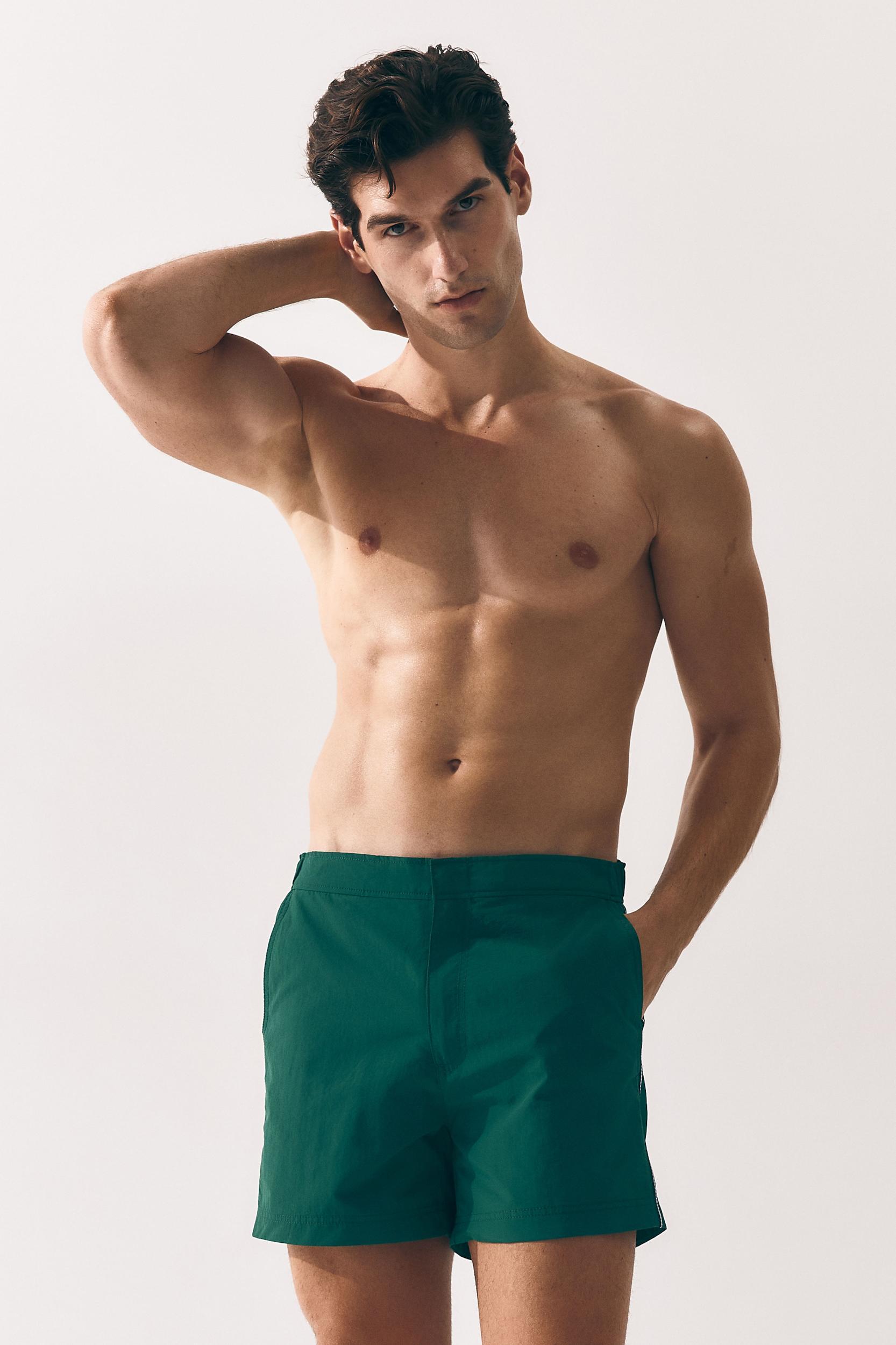 Swim Shorts with Piping Product Image