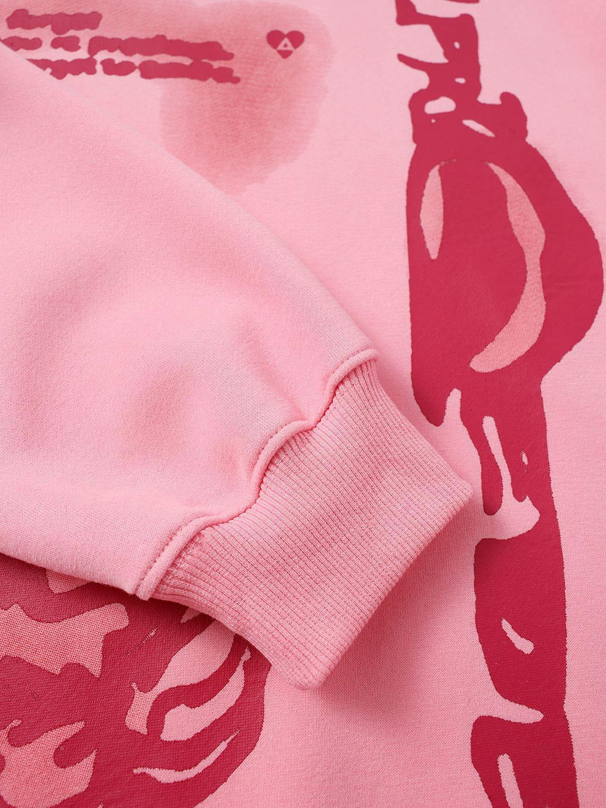 Aelfric Eden Cartoon Figure Print Hoodie Product Image