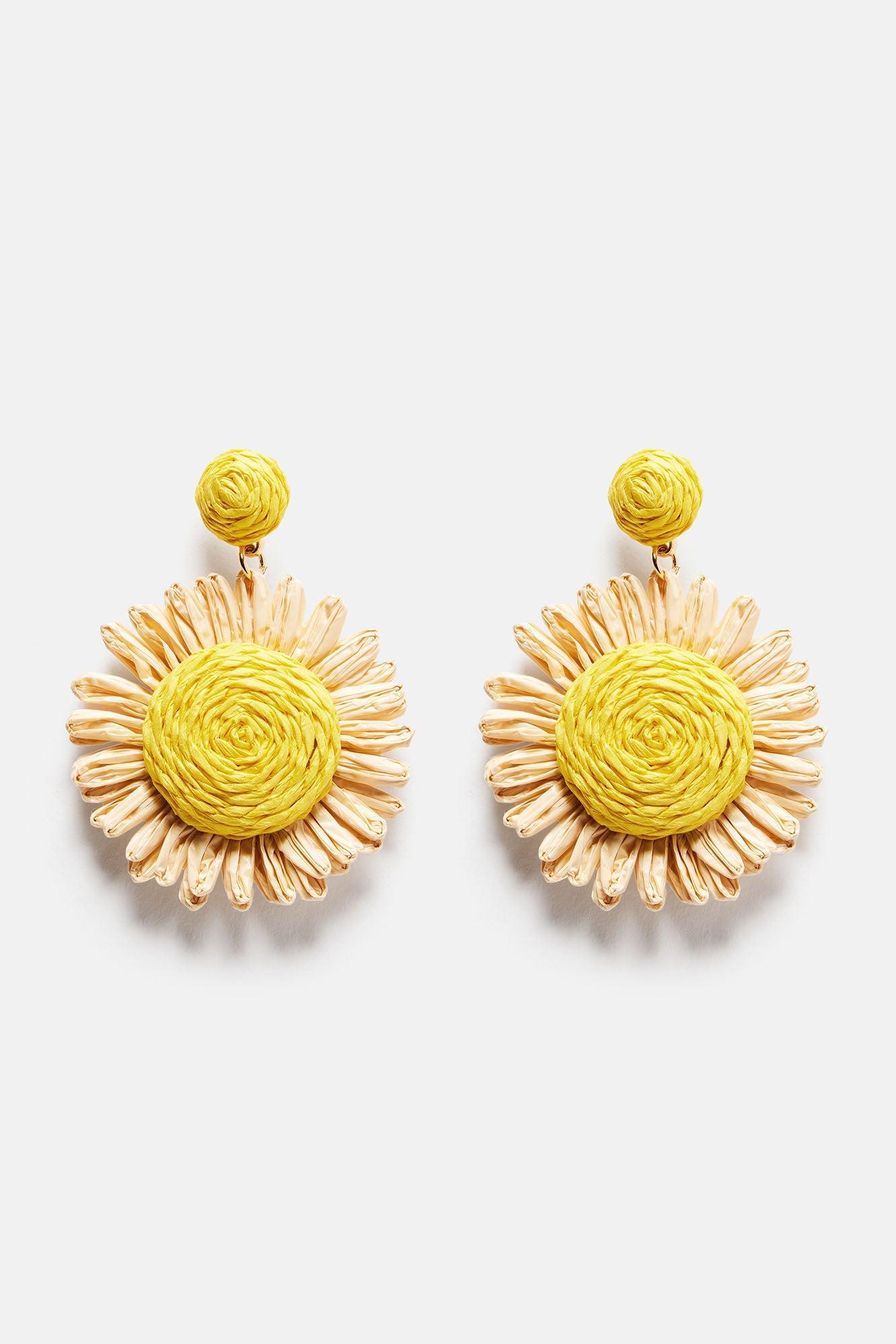 Buy Me Sunflowers Earrings - Tan Product Image