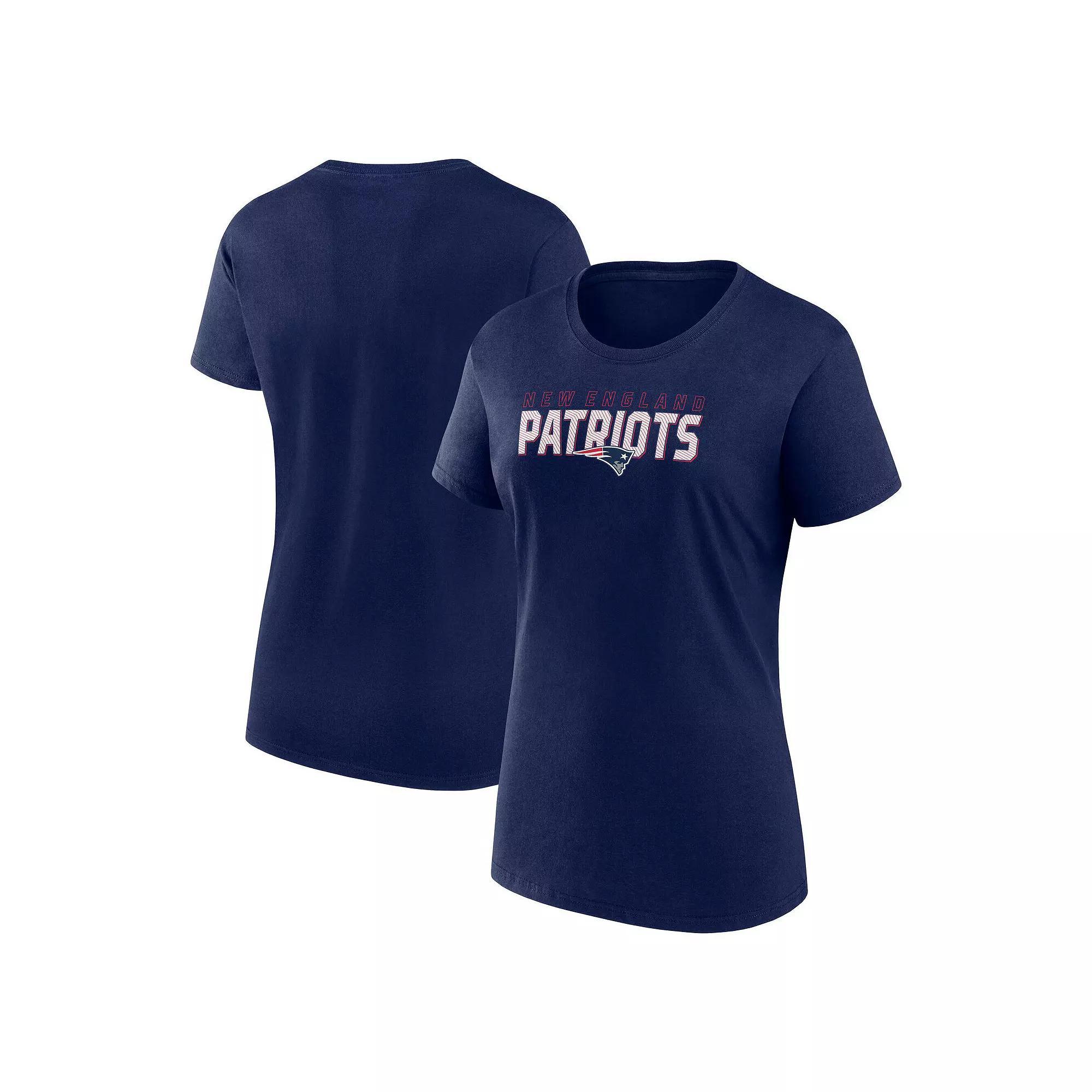 Women's Logo Athletic Navy New England Patriots Lean T-Shirt,  Product Image