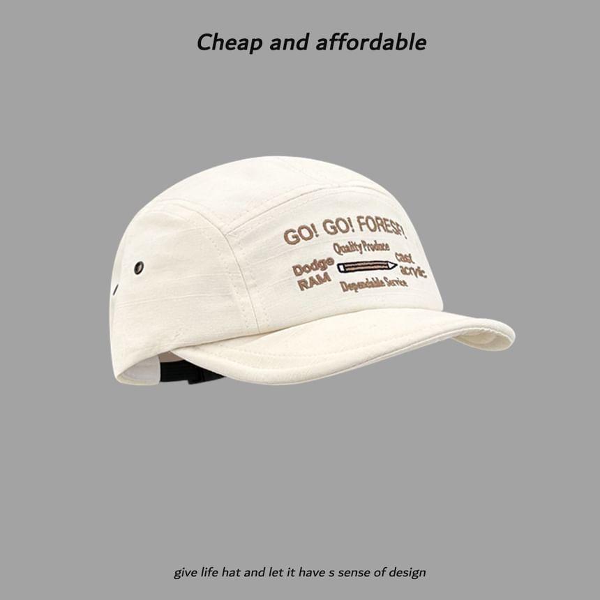 Pencil Lettering Embroidered 5 Panel Cap Product Image