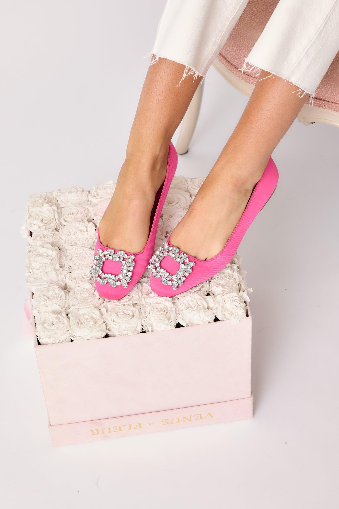 That's My Dream Hot Pink Ballet Flats Product Image